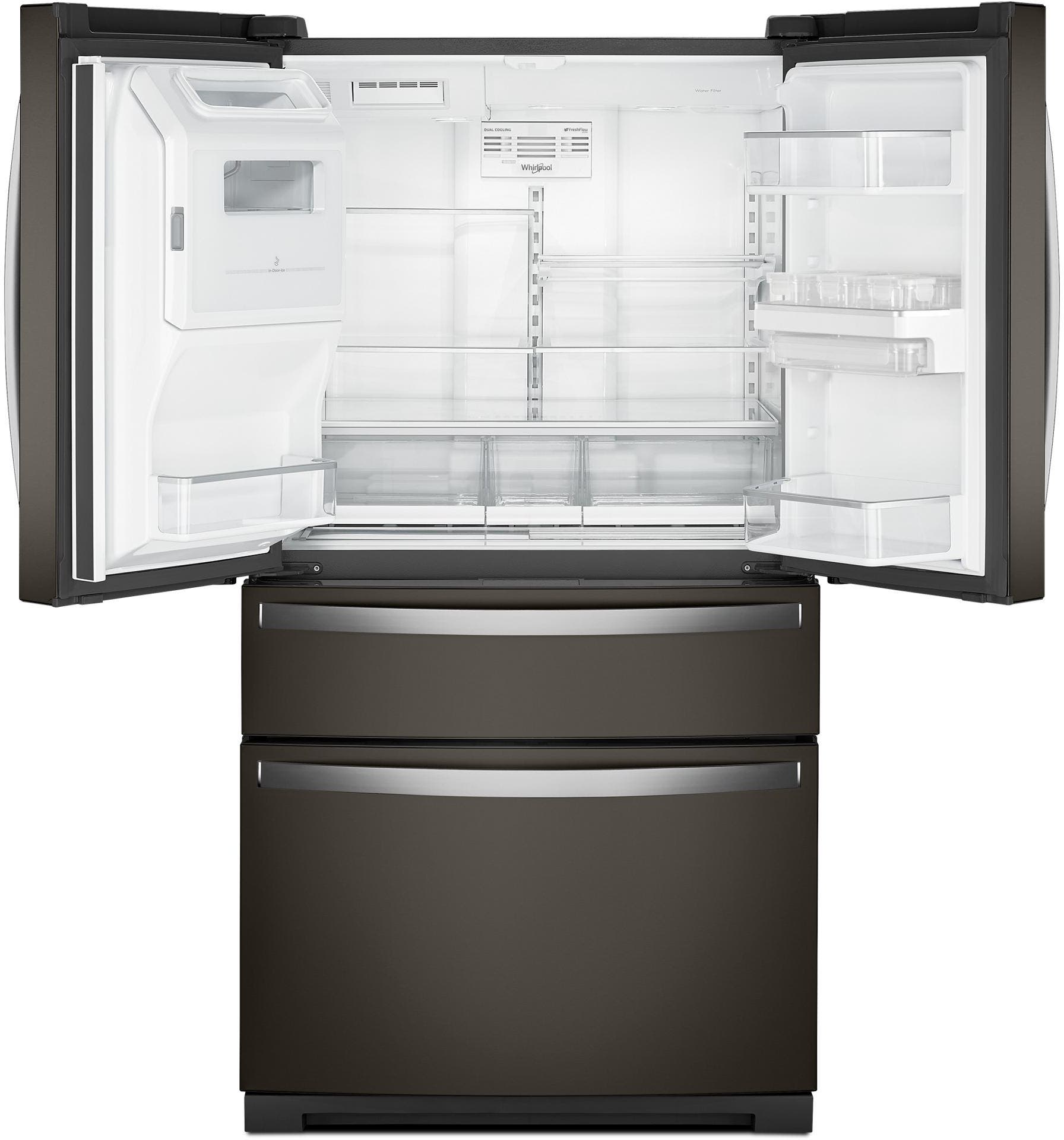 Whirlpool WRMF7736PV Fingerprint Resistant Black Stainless Steel