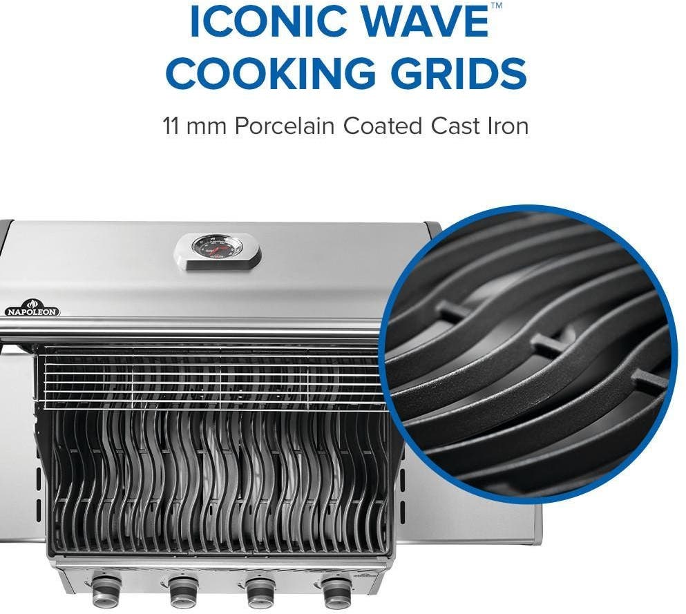 Napoleon R525PK2SS Black With Stainless Steel Grids, Liquid Propane