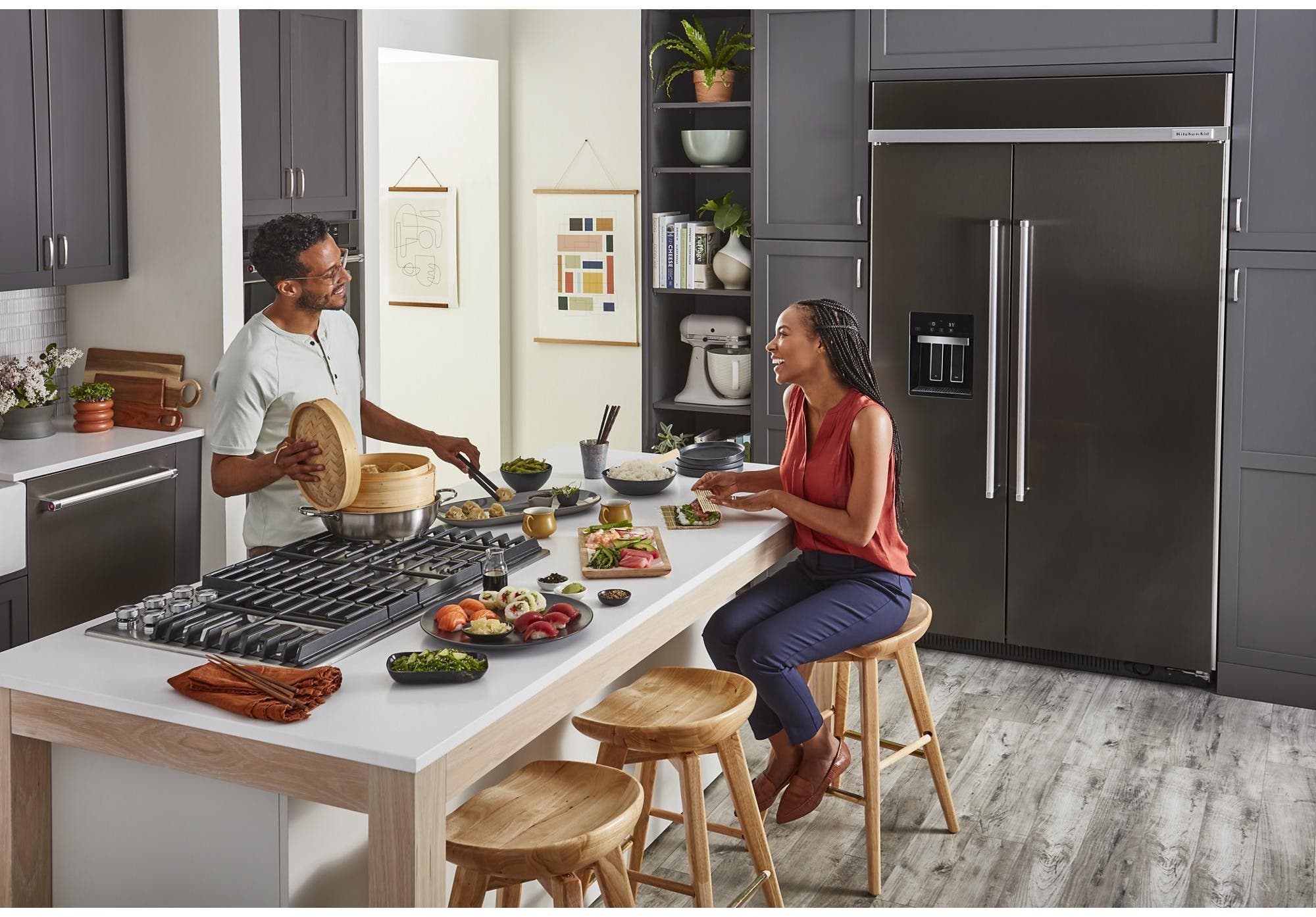 KitchenAid KBSD708MBS Black Stainless Steel