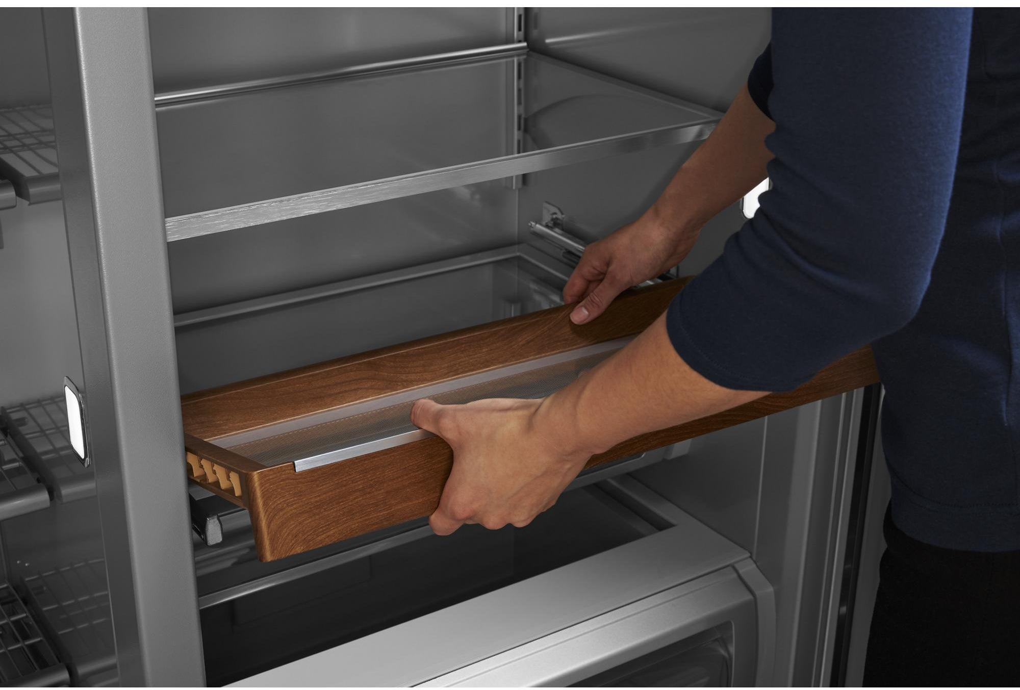 KitchenAid KBSD708MPS 48 Inch Built-In Side-by-Side Refrigerator