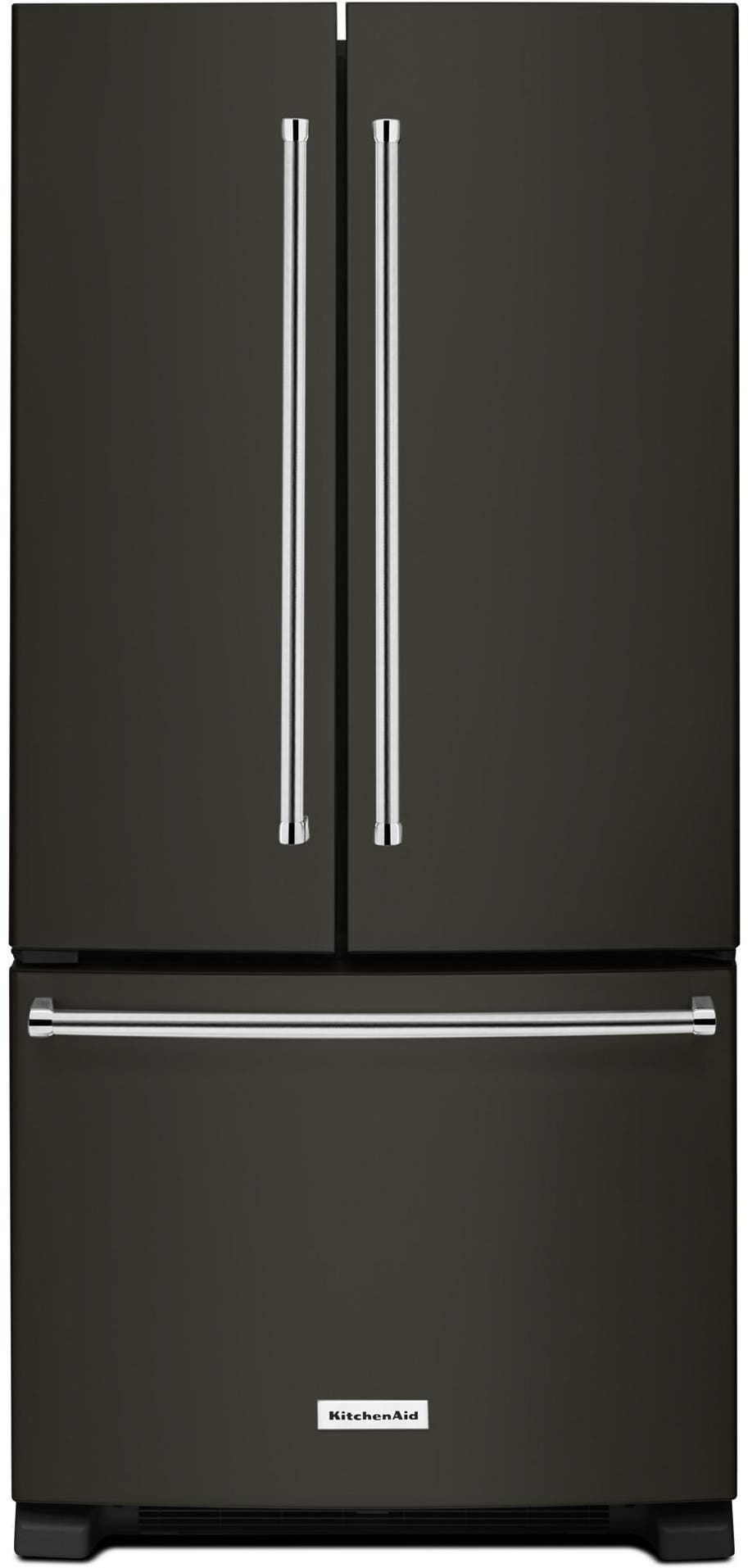 KitchenAid KRFF302EBS Black Stainless Steel, Print Shield
