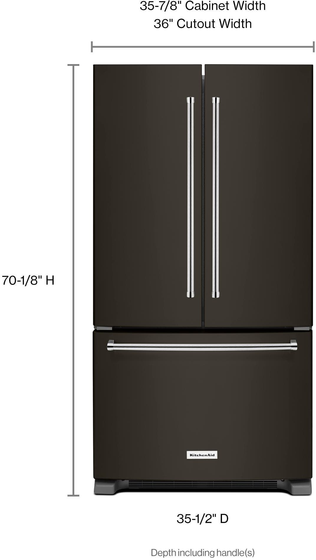 KitchenAid KRFF305EBS Black Stainless Steel