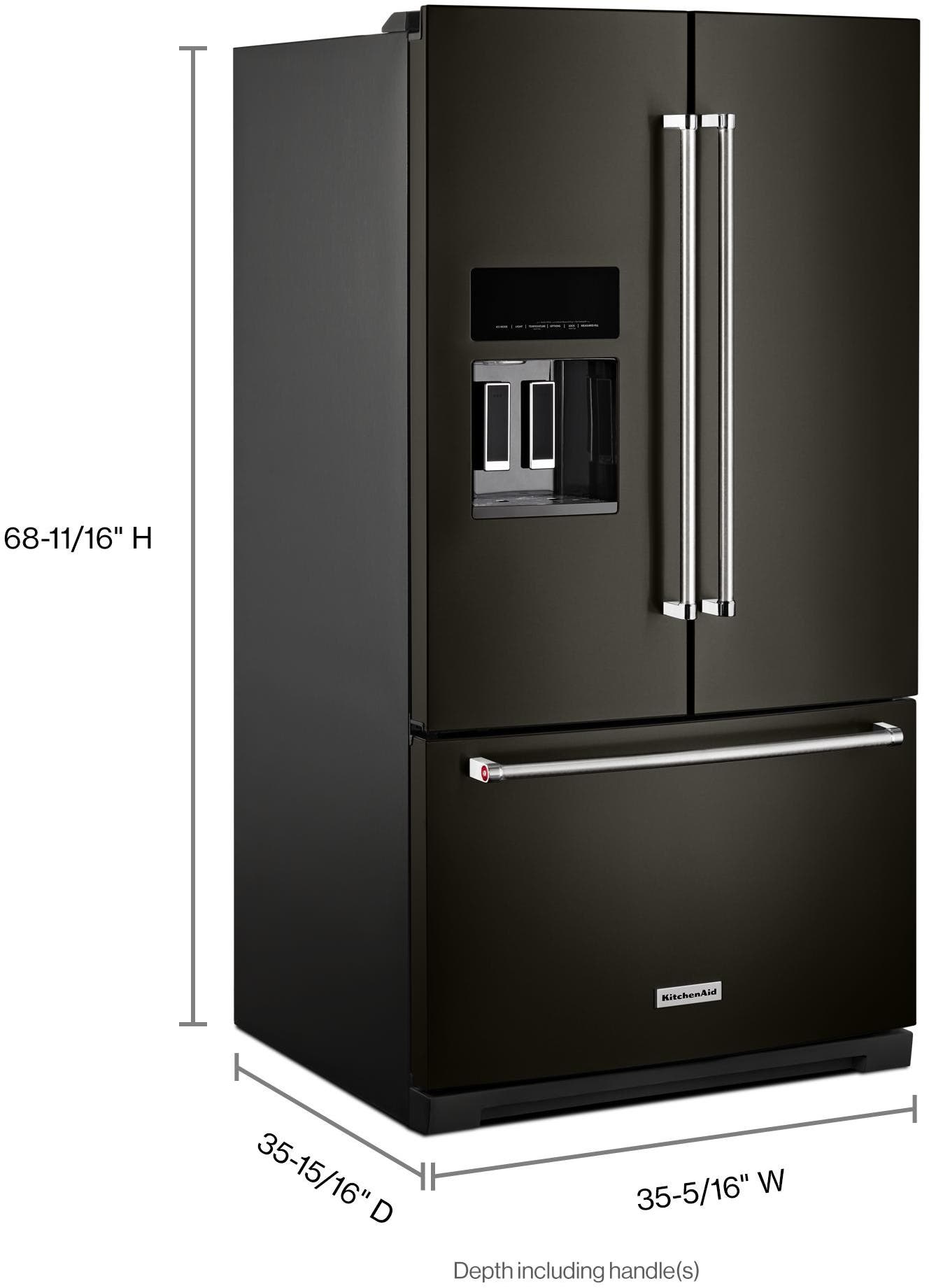 KitchenAid KRFF577KBS Black Stainless Steel