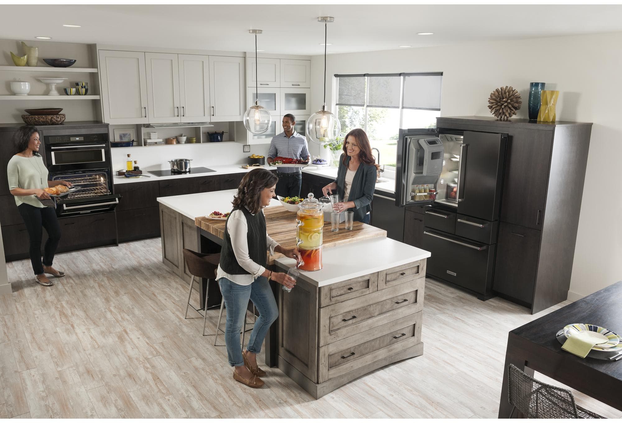 KitchenAid KRMF706EBS Black Stainless Steel, Print Shield