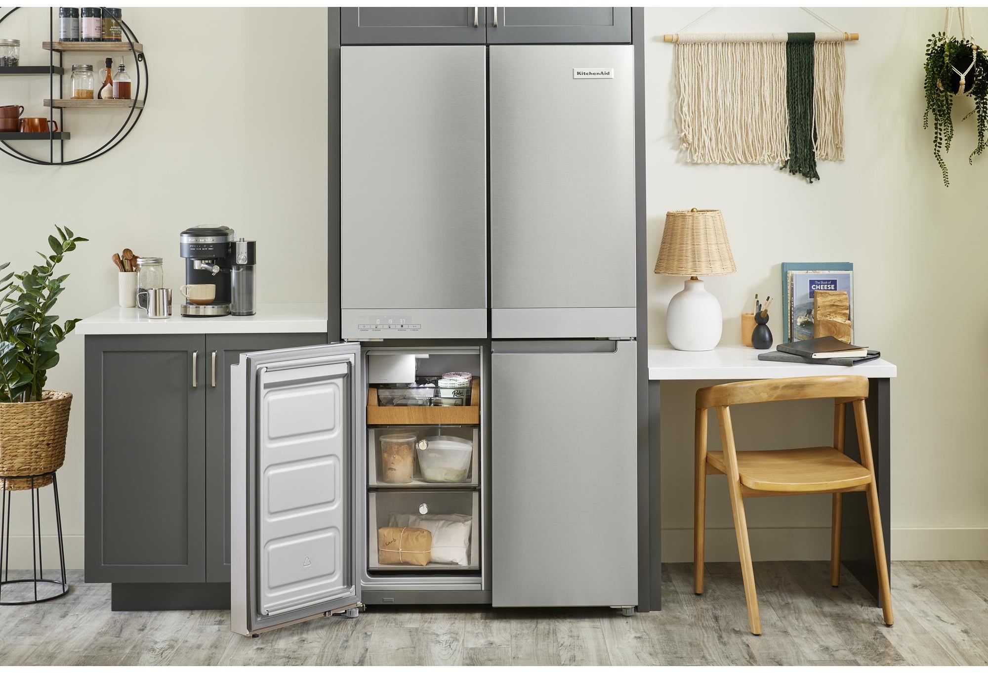 KitchenAid KRQC506MPS 36 Inch Counter-Depth 4-Door French Door