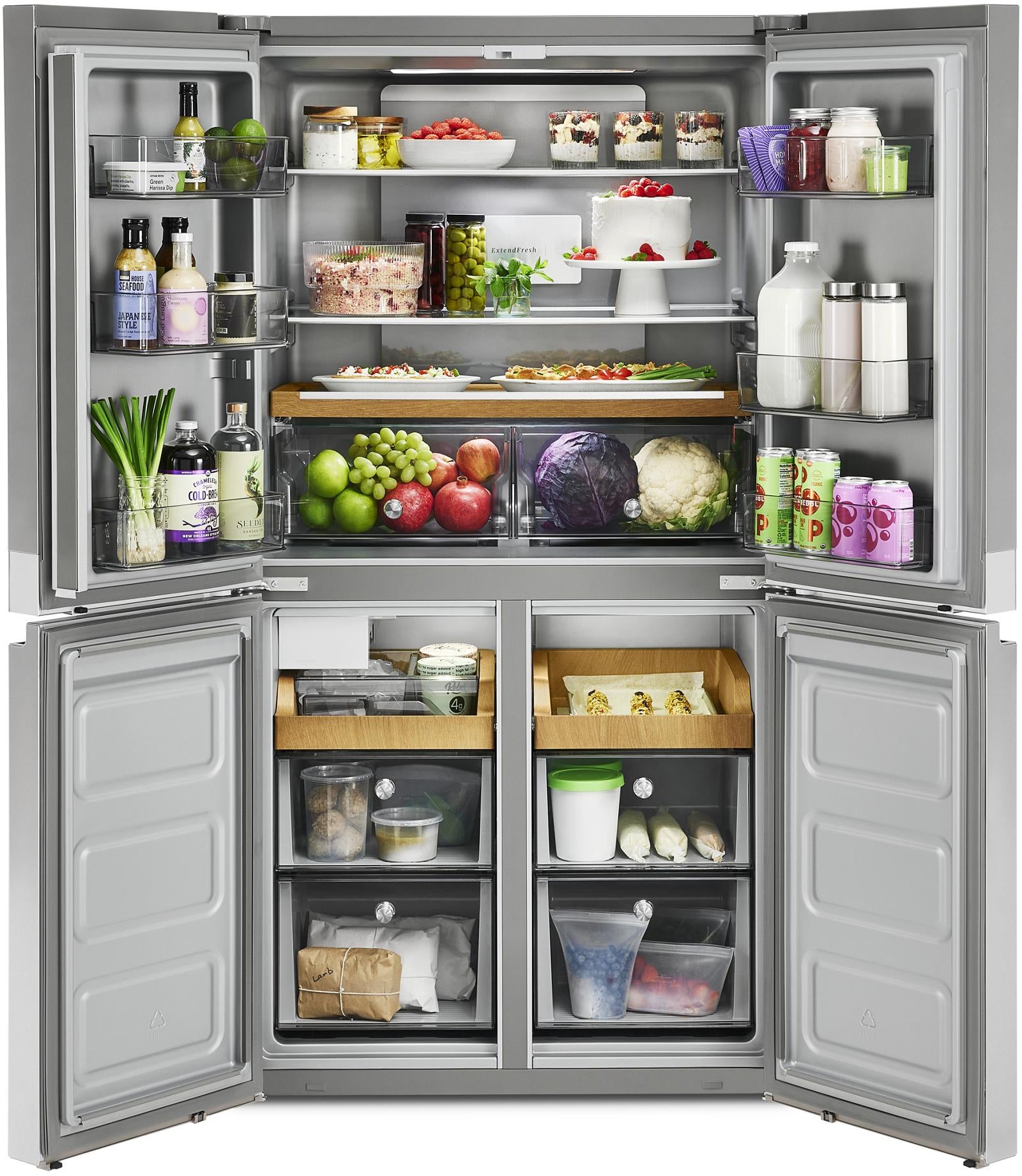 KitchenAid KRQC506MPS 36 Inch Counter-Depth 4-Door French Door