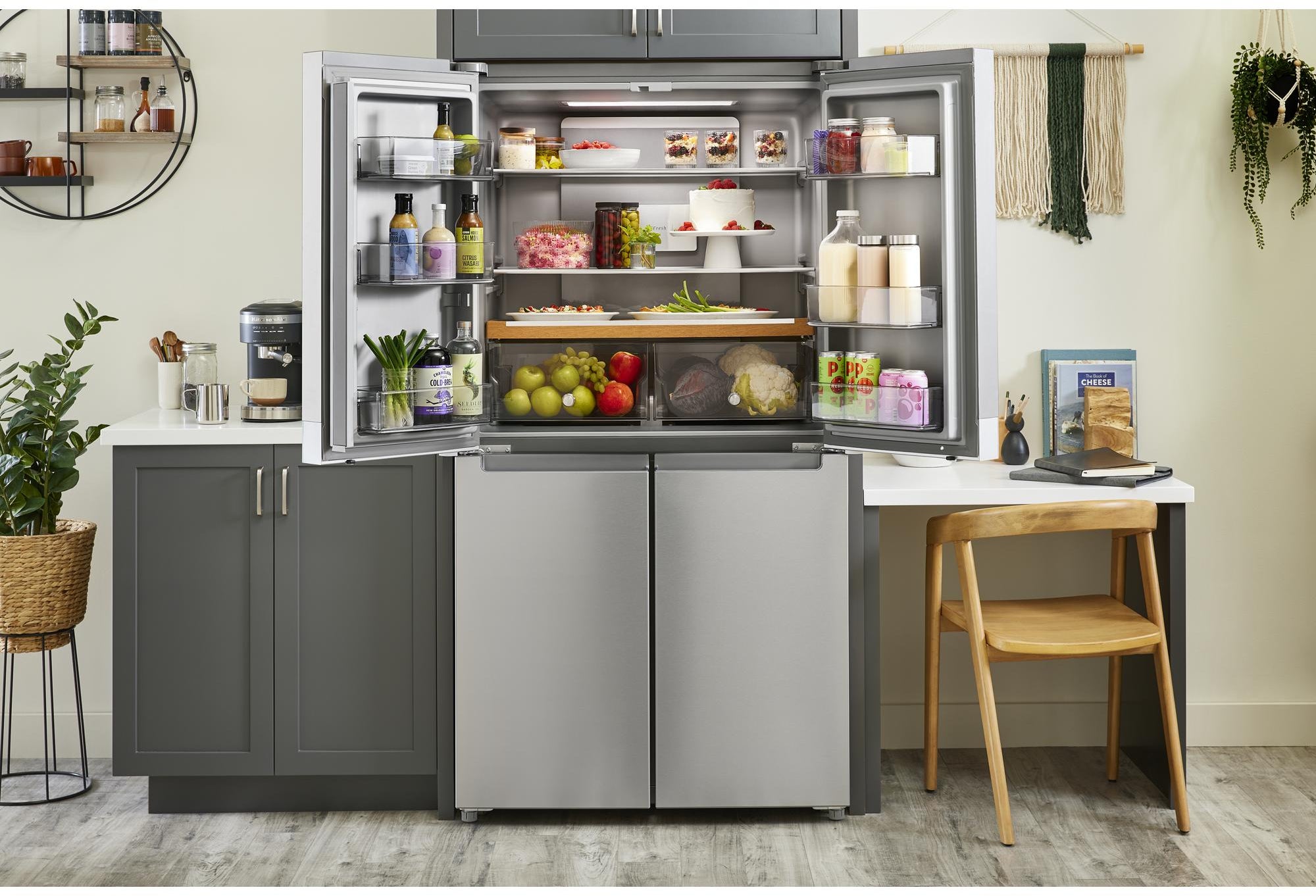 KitchenAid KRQC506MPS 36 Inch Counter-Depth 4-Door French Door