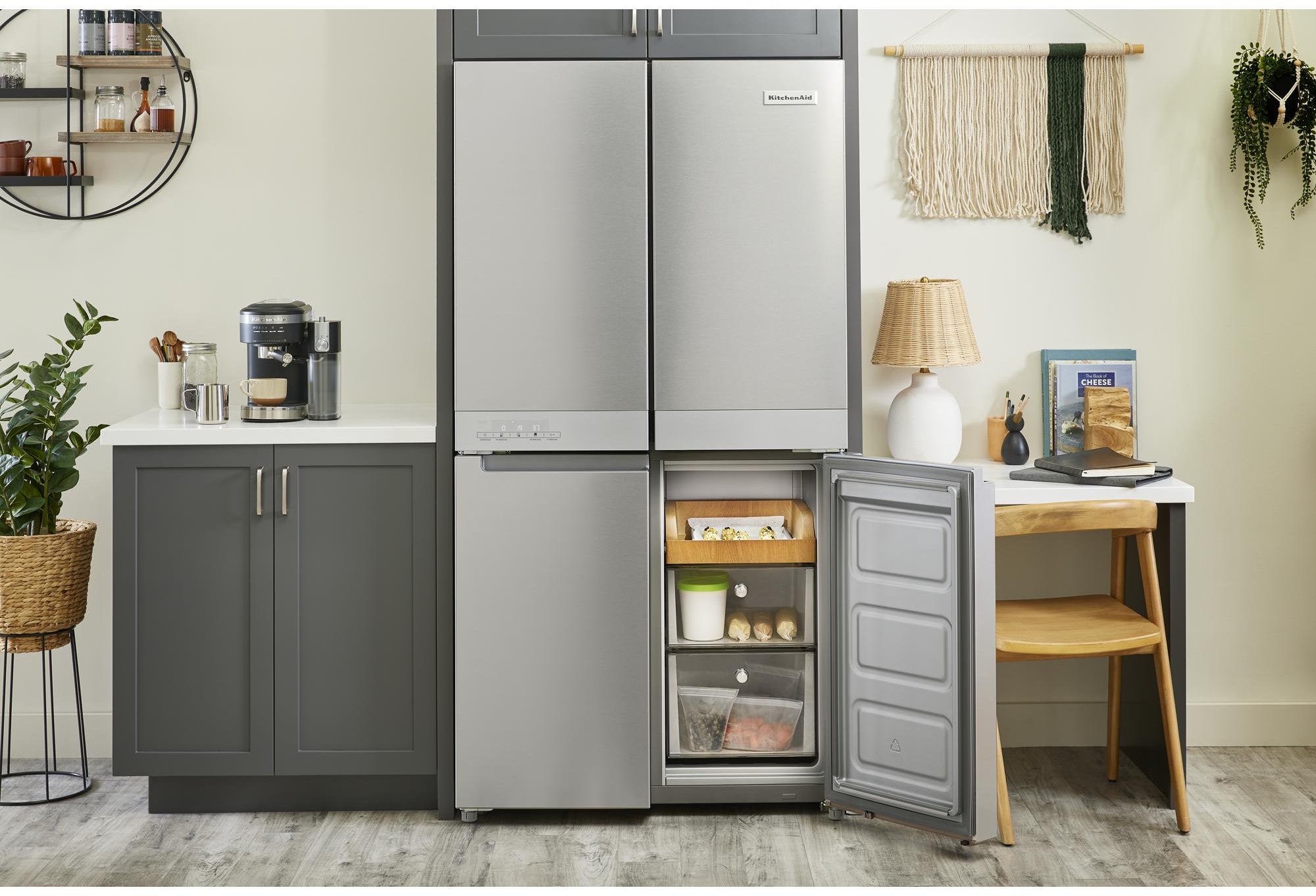 KitchenAid KRQC506MPS 36 Inch Counter-Depth 4-Door French Door