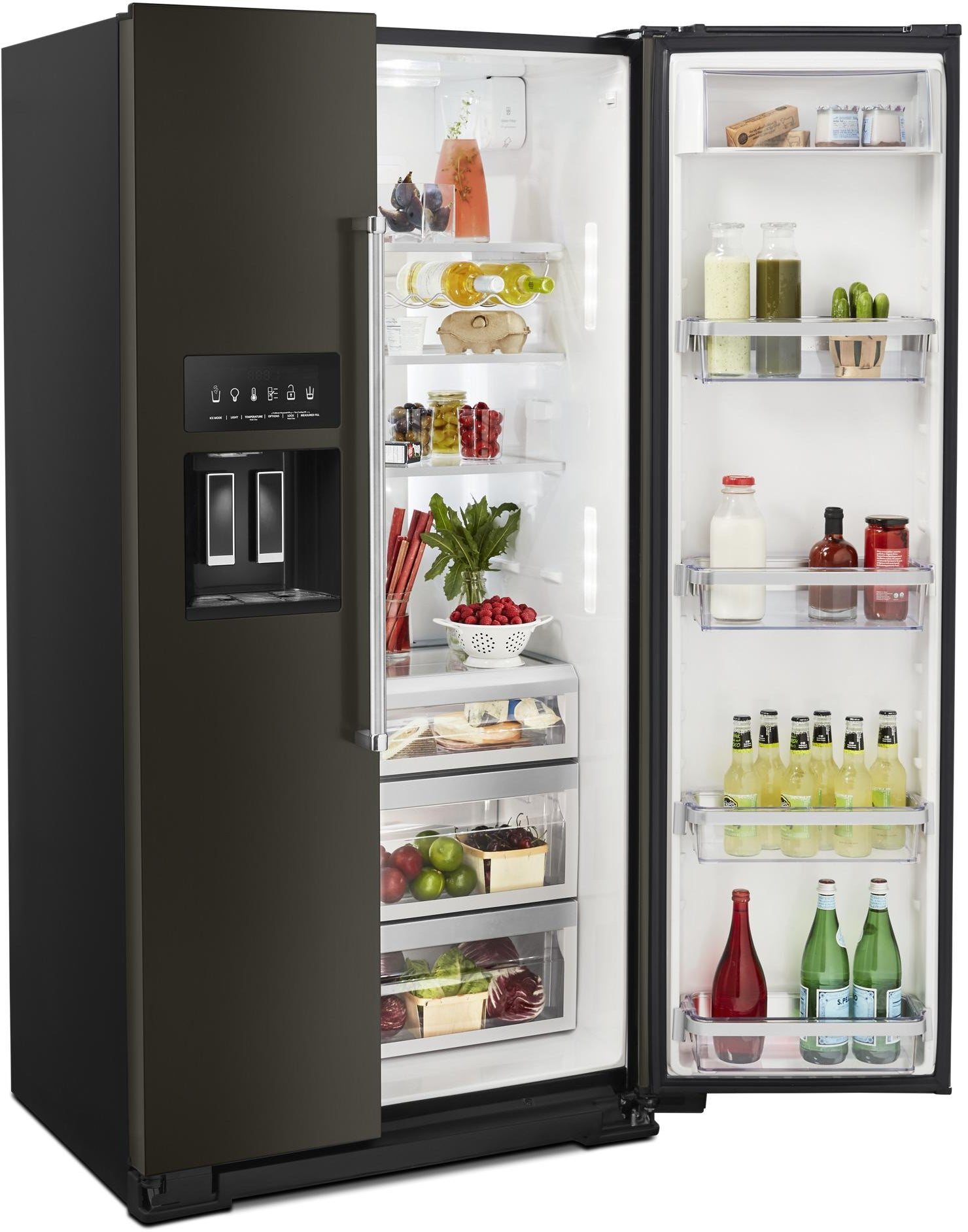 KitchenAid KRSC703HBS 36 Inch Counter Depth Side by Side