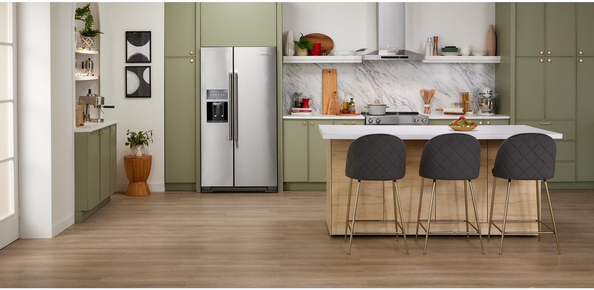 KitchenAid KRSF705HBS Black Stainless Steel, Print Shield
