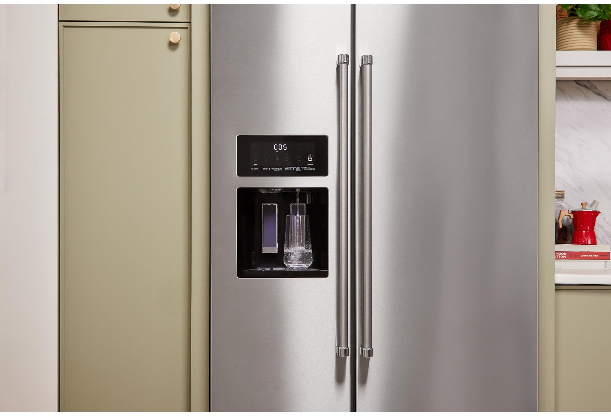 KitchenAid KRSF705HBS 36 Inch Side-by-Side Refrigerator Black