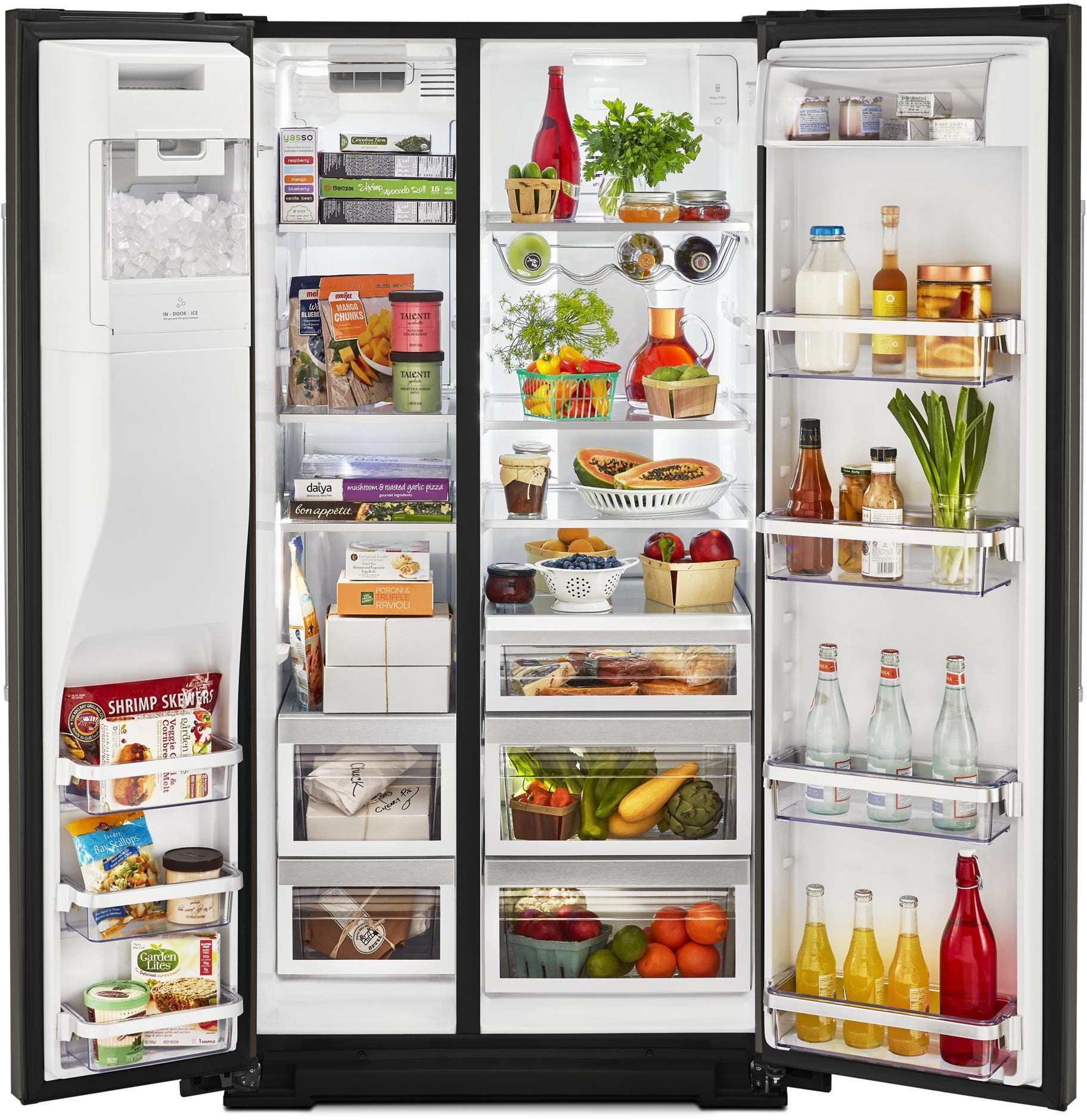 KitchenAid KRSF705HBS Black Stainless Steel, Print Shield
