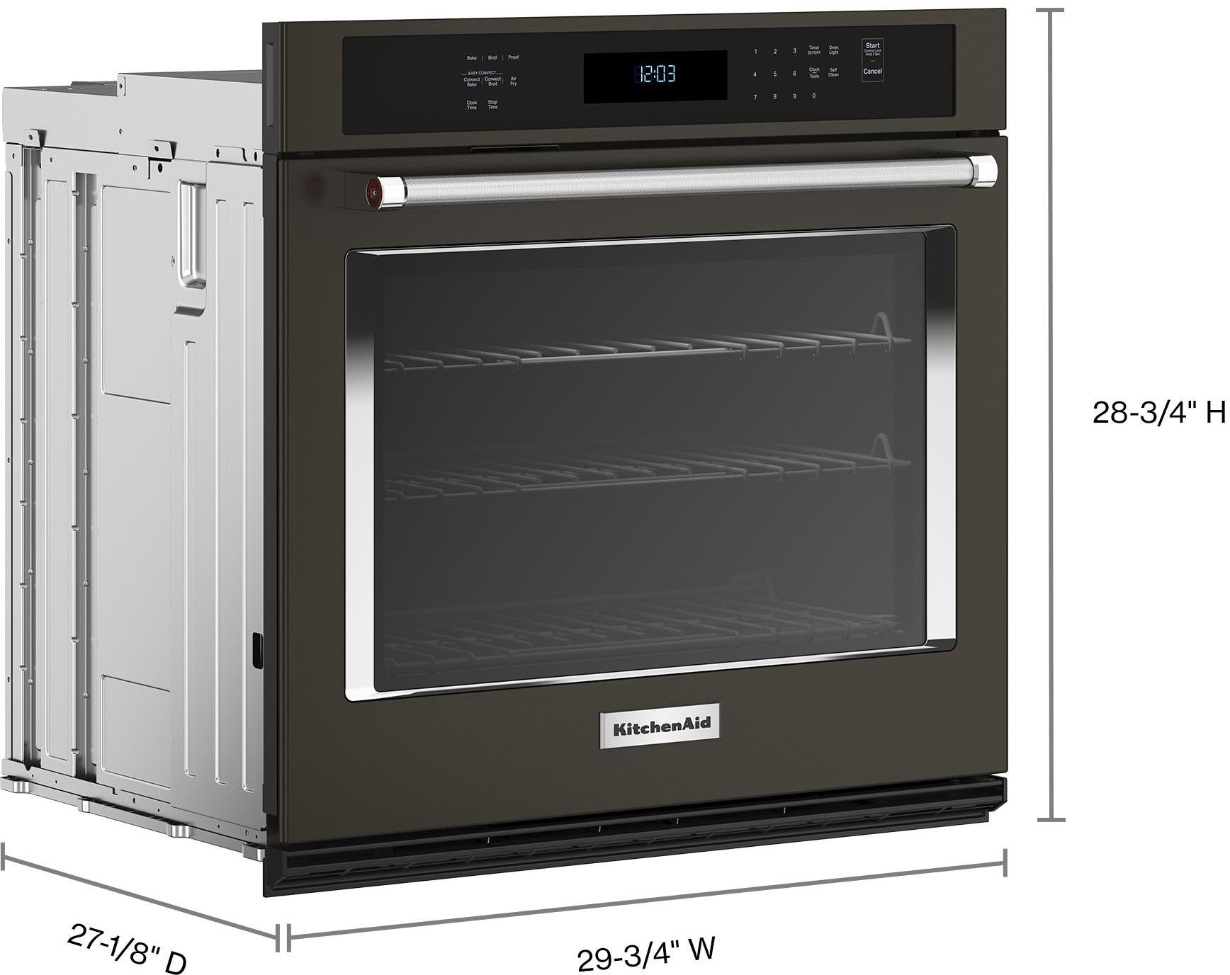 KitchenAid KOES530PBS Black Stainless Steel