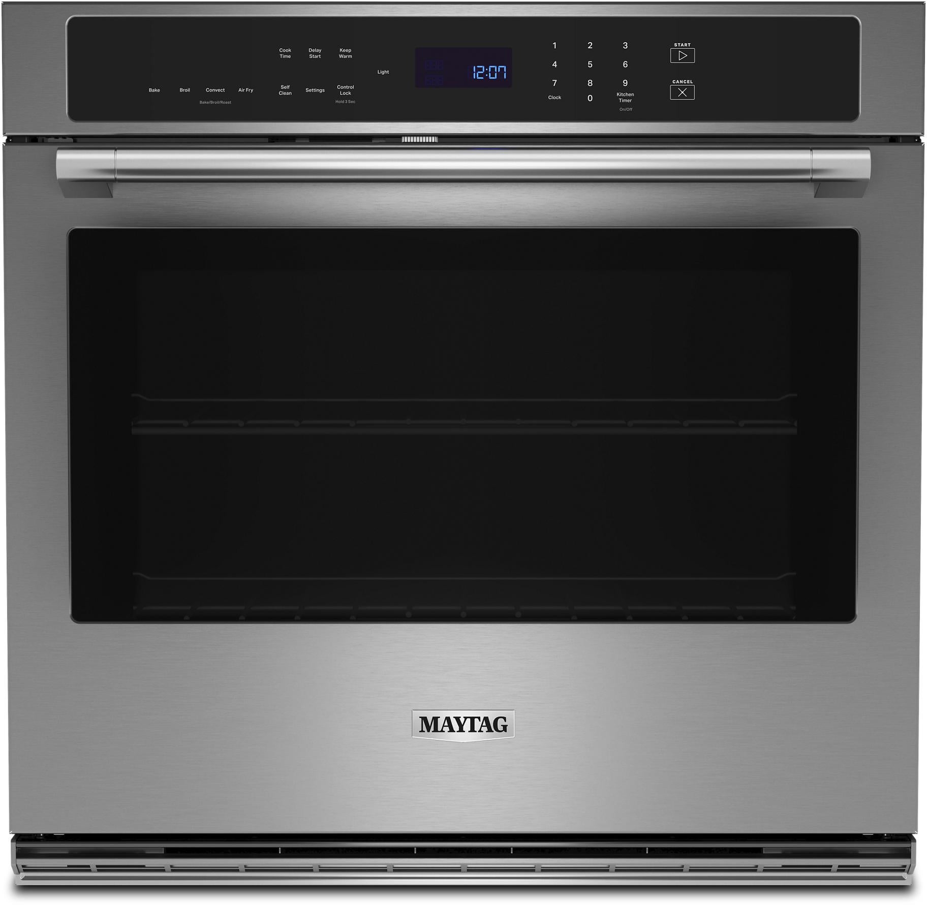 Maytag MOES6027LZ 27 Inch Single Electric Wall Oven Fingerprint