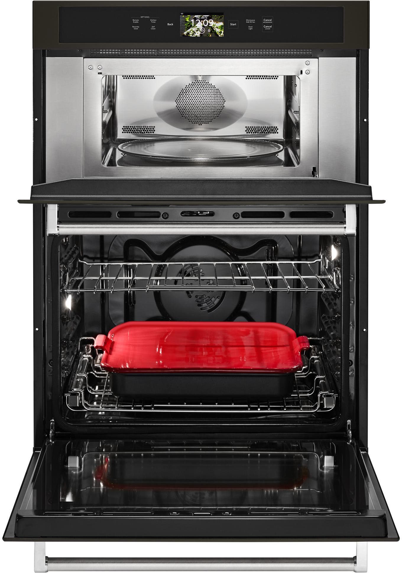 KitchenAid KOCE900HBS Black Stainless Steel, Printshield Finish