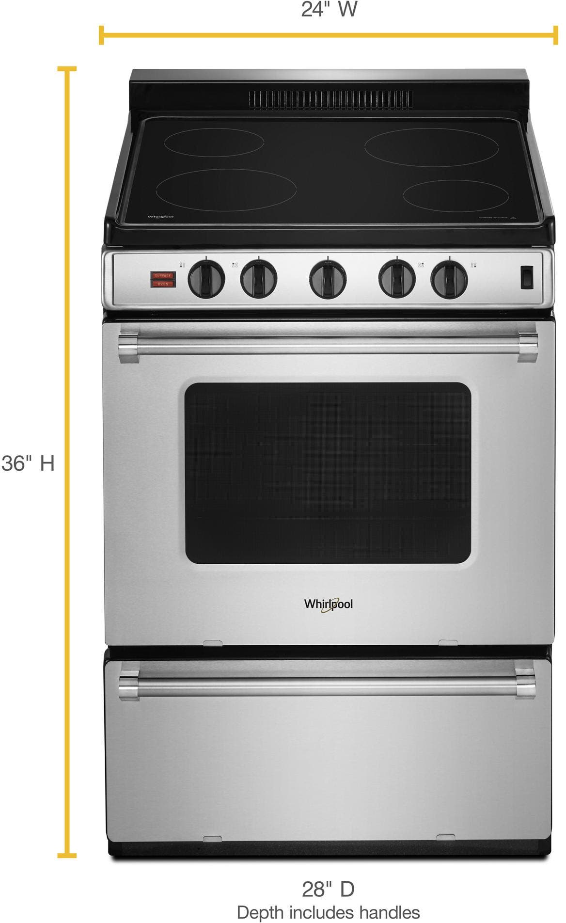 Whirlpool WFE500M4HS Stainless Steel