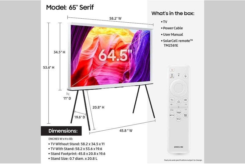 Samsung Electronics QN65LS01DAFXZA 65 Inch