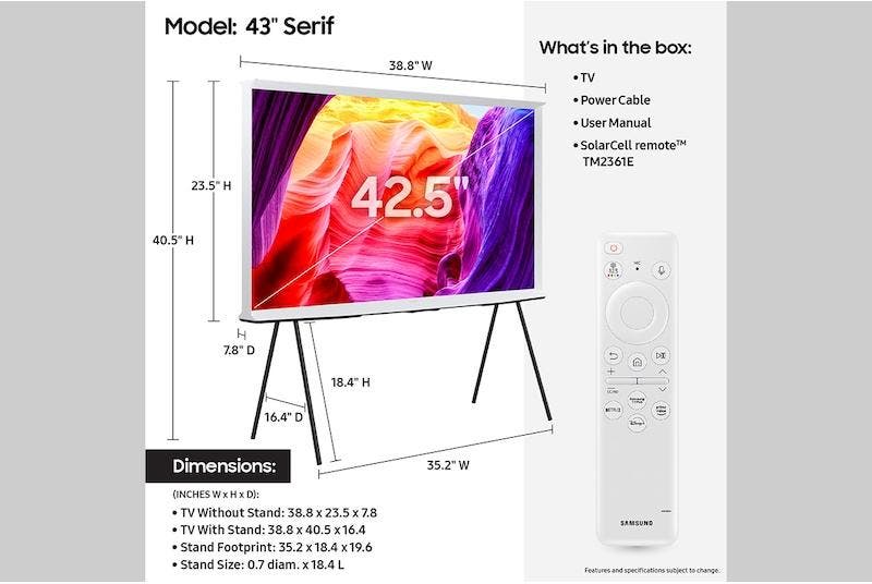 Samsung Electronics QN43LS01DAFXZA 43 Inch