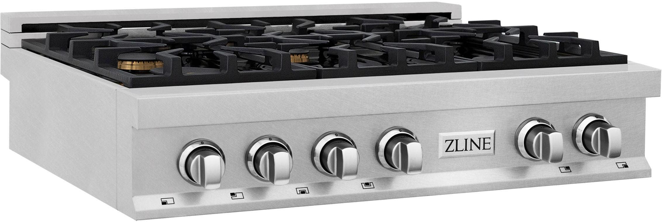 Zline RTSBRGR36 Durasnow Stainless Steel With Griddle, Brass Burne...