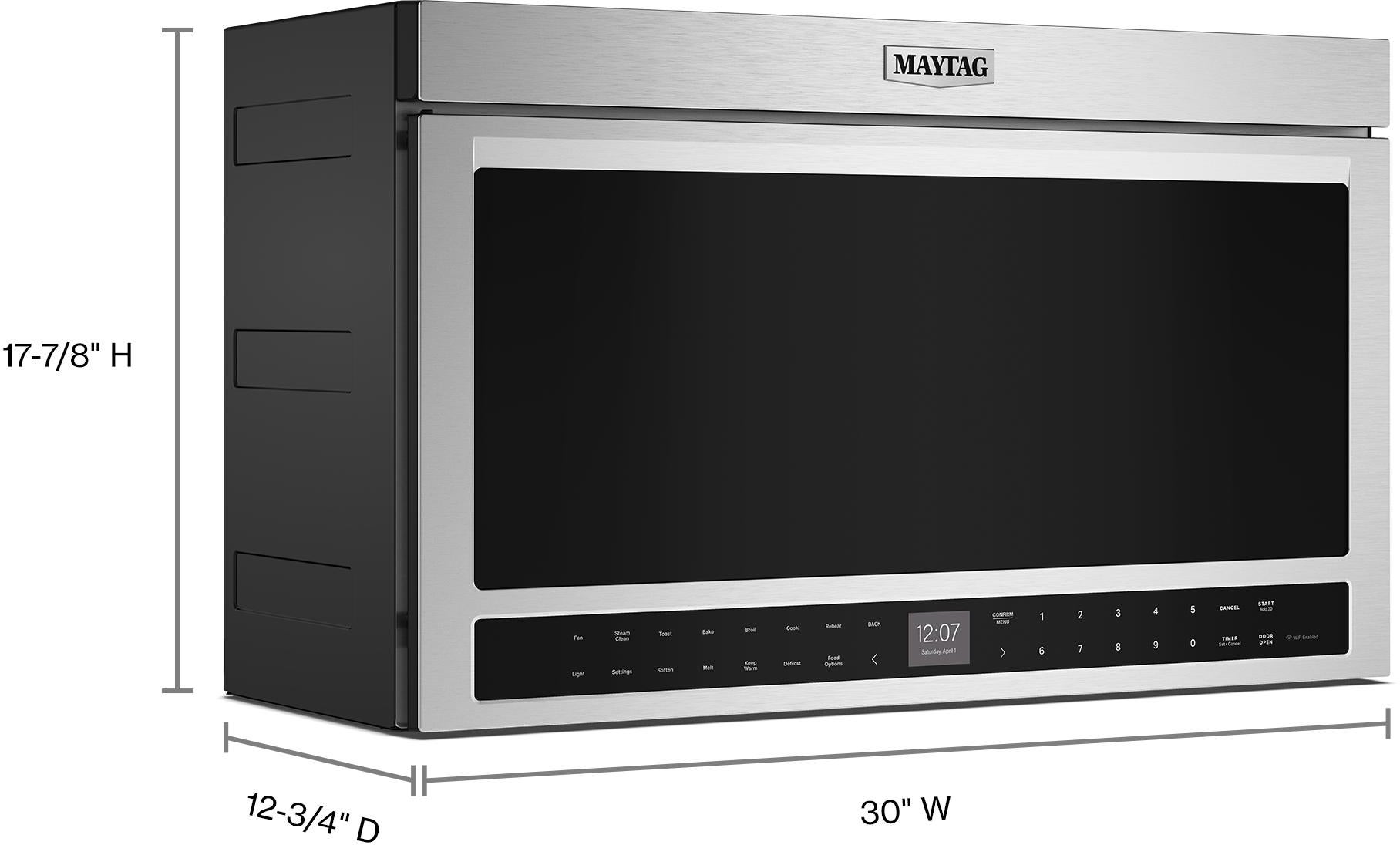 Maytag MMMF8030PZ 30 Inch Flush Mount Over-the-Range Microwave