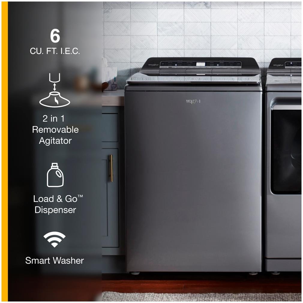 Whirlpool WTW8127LC 5.3 cu. ft. Top Load Washer Chrome Shadow