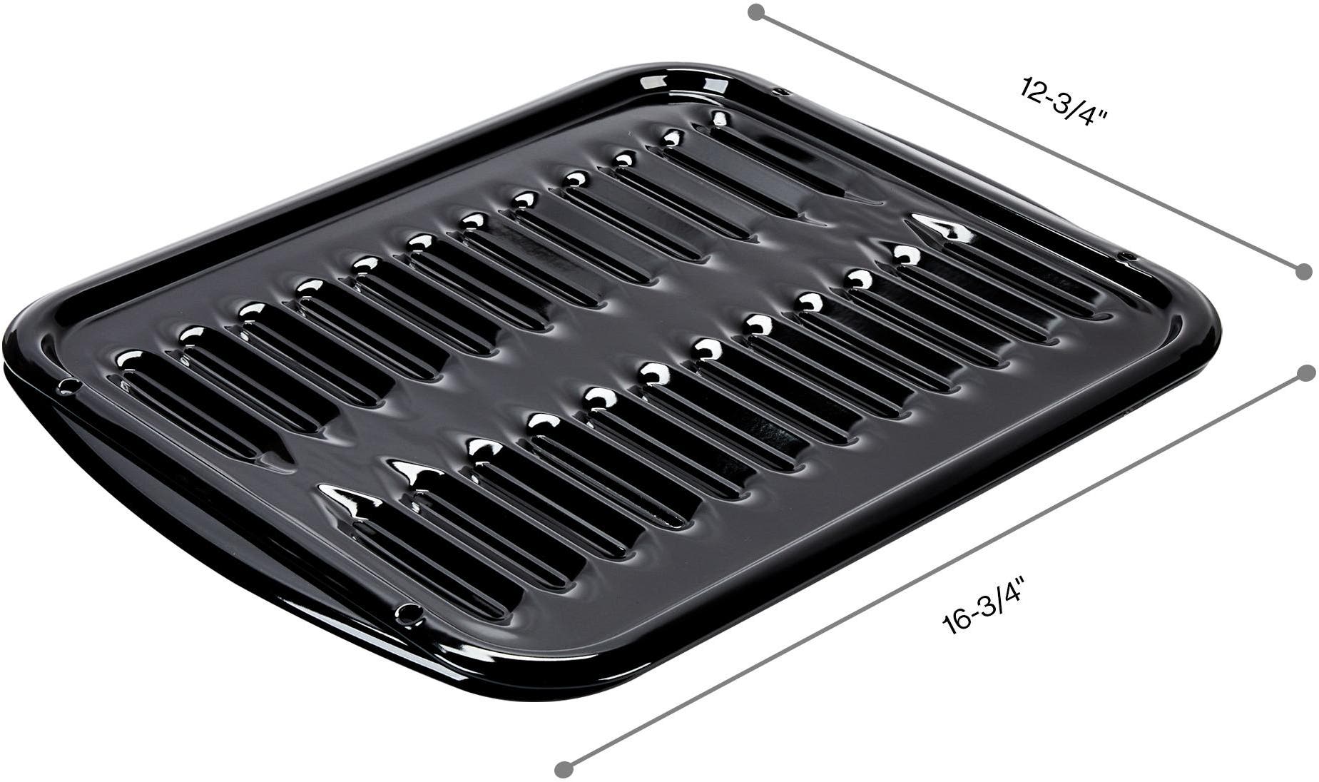 Whirlpool 4396923 All Porcelain Broiler Pan with Grid