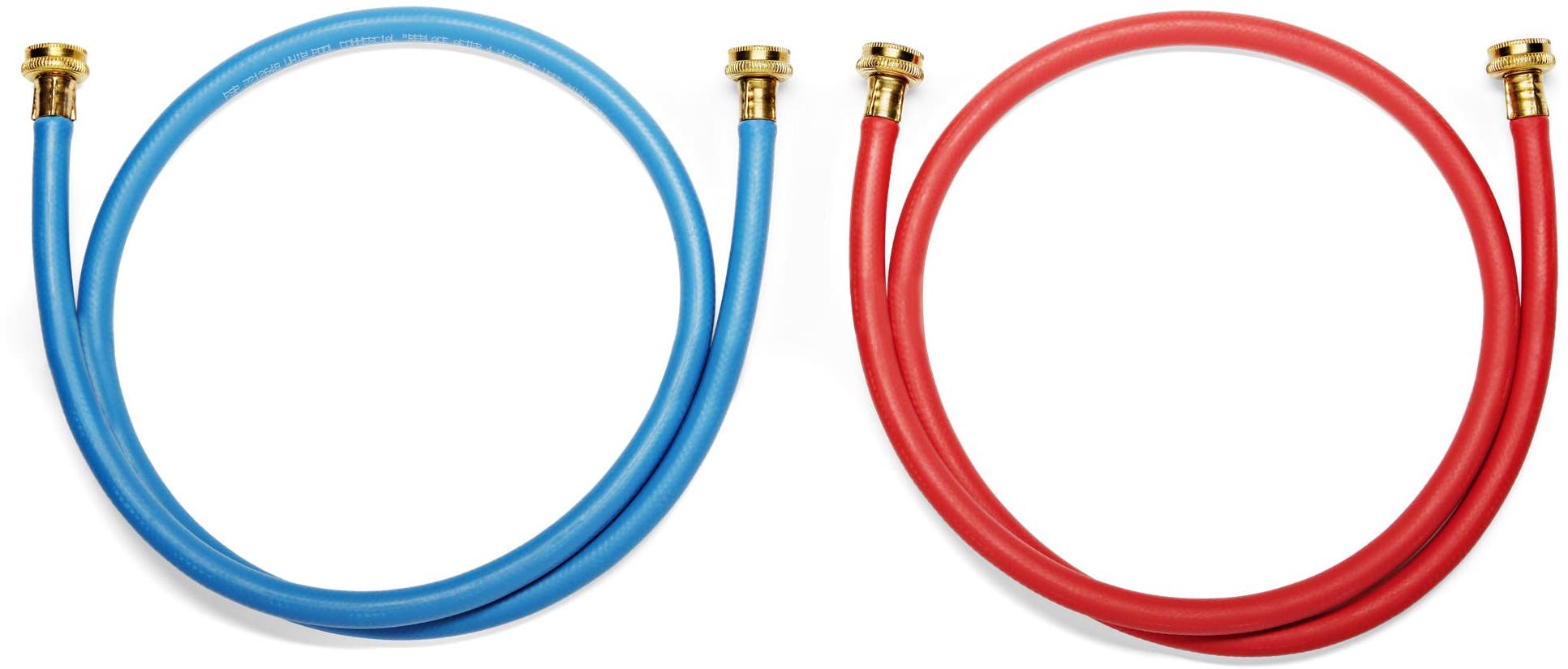 Whirlpool 8212545RP 5 ft. Commercial Grade Red and Blue Washer Hoses -...