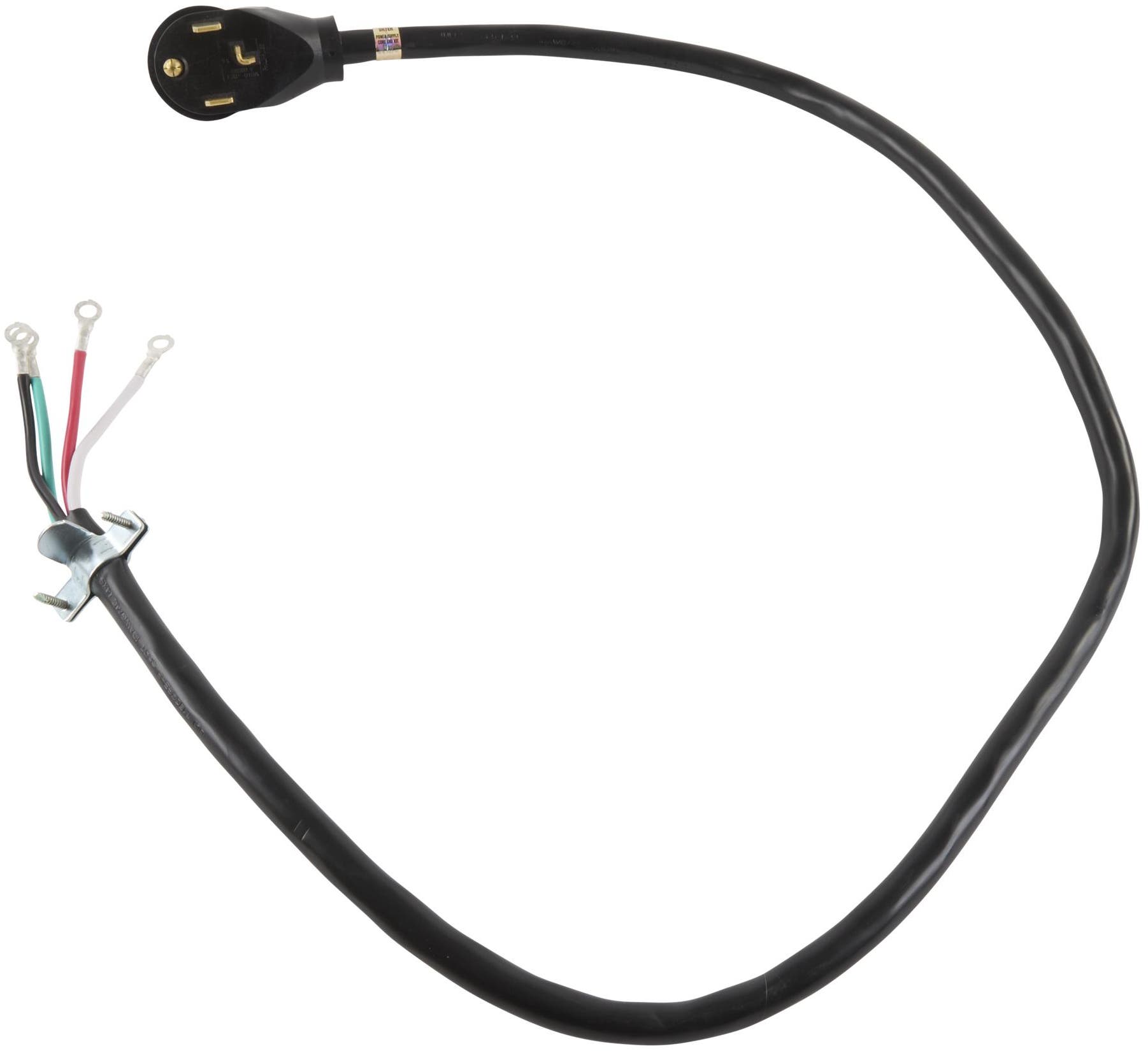 Whirlpool PT400L 4 ft. 30 Amp 4-Prong Dryer Cord