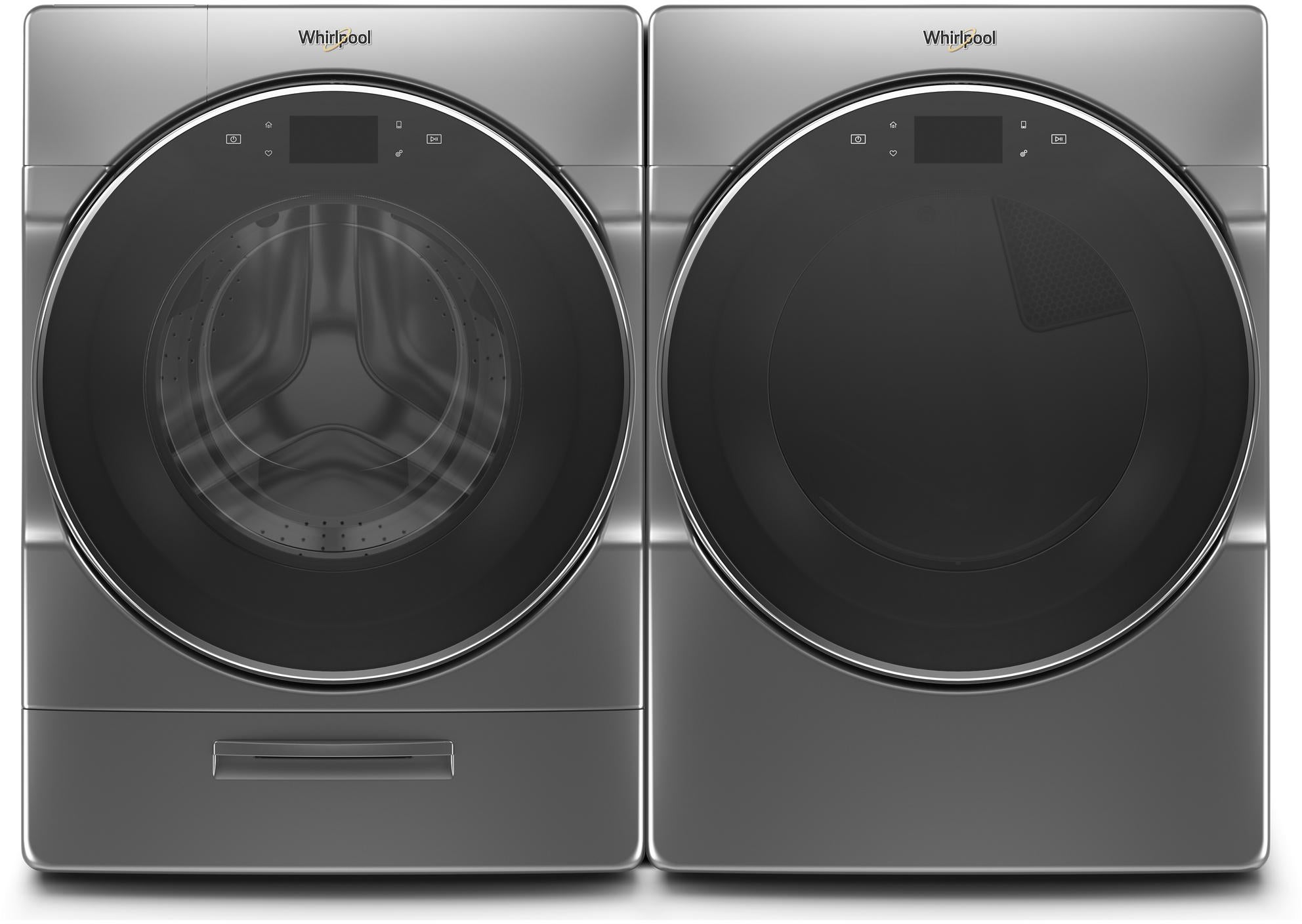 Whirlpool WFW9620HC 27 Inch Front Load Smart Washer Chrome Shadow