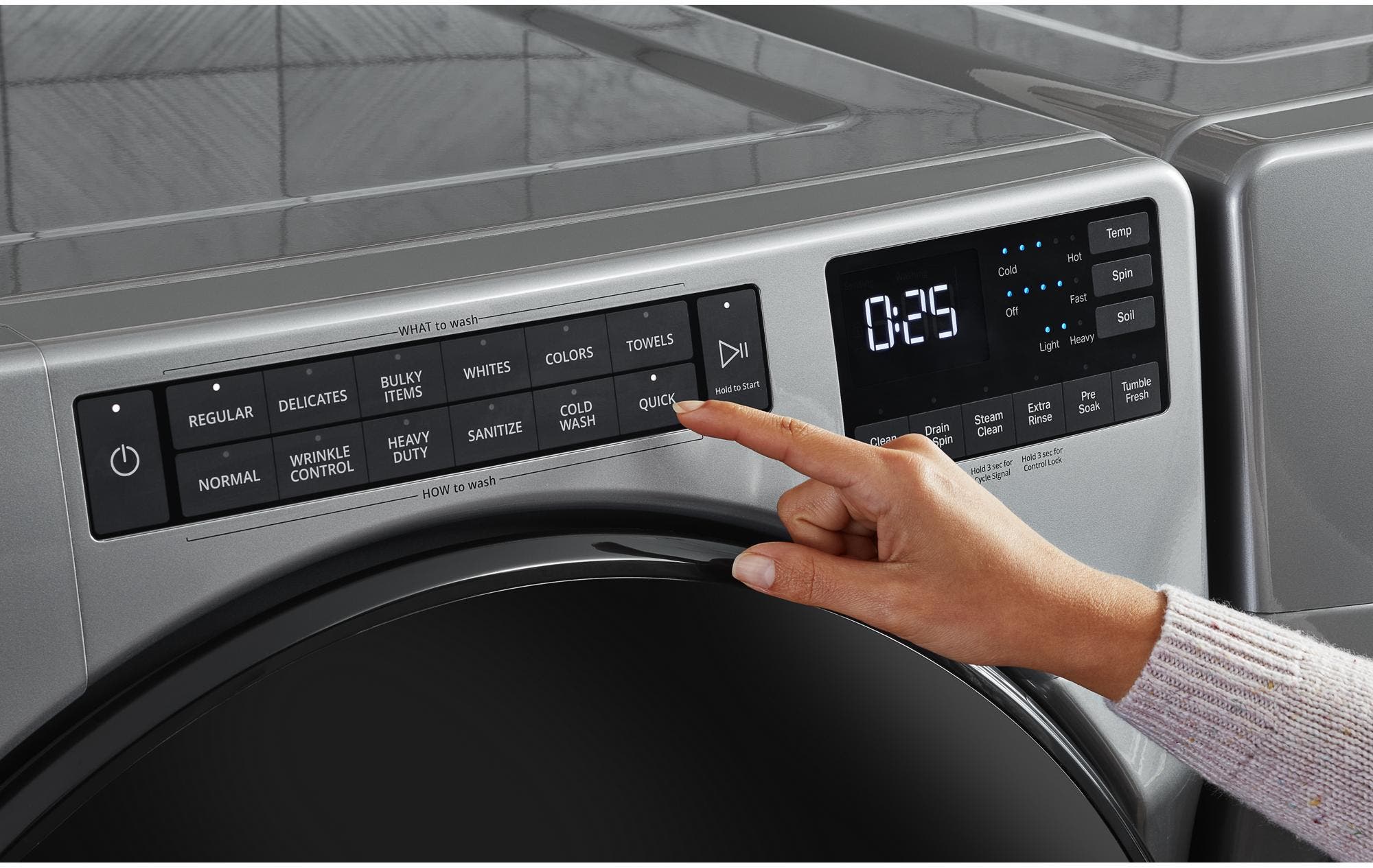 Whirlpool WED5605MC Chrome Shadow