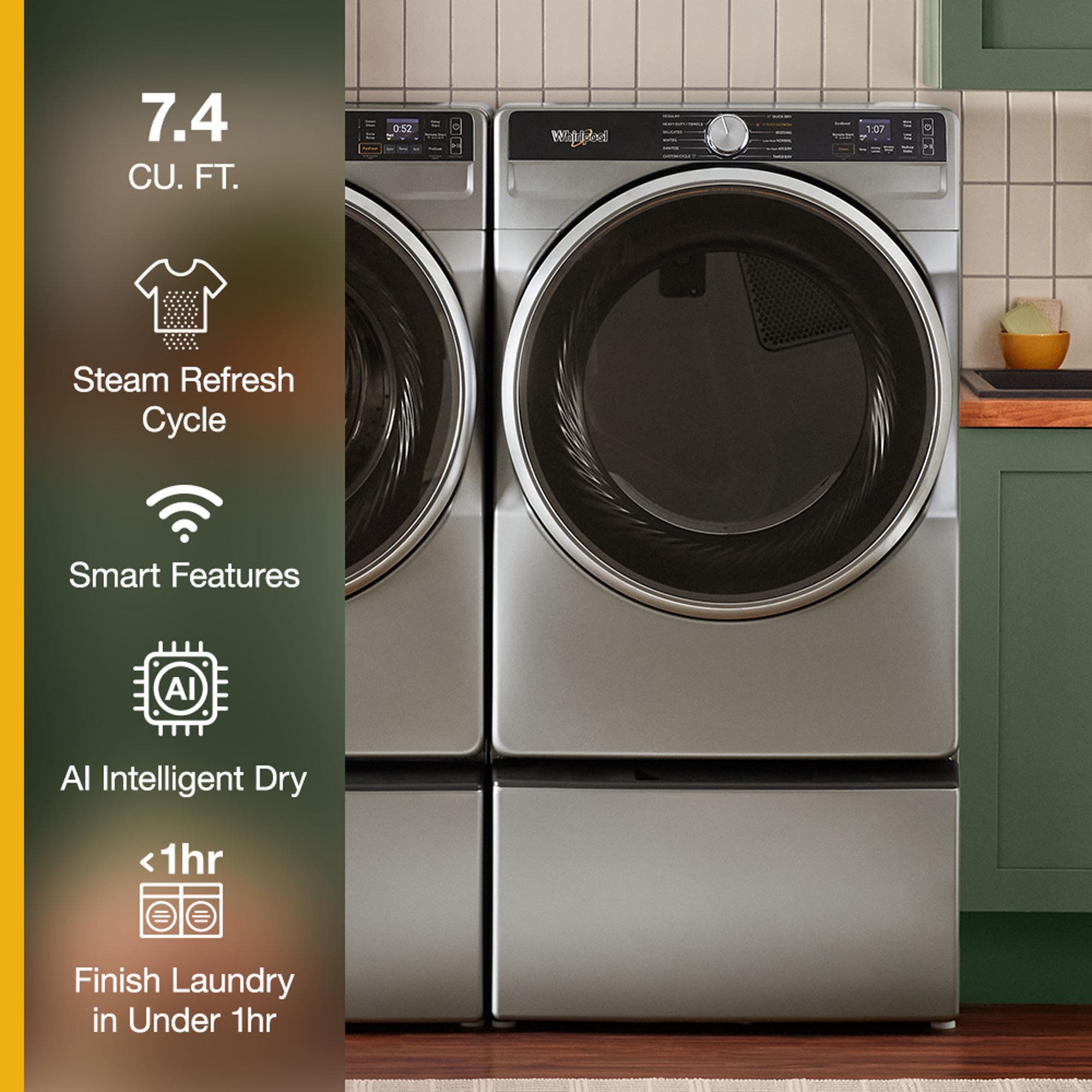 Whirlpool WED6720RR Silver