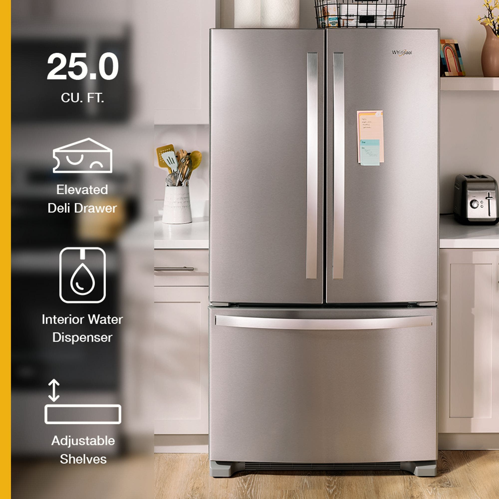 Whirlpool WRFF3236RV Fingerprint-Resistant Black Stainless Steel