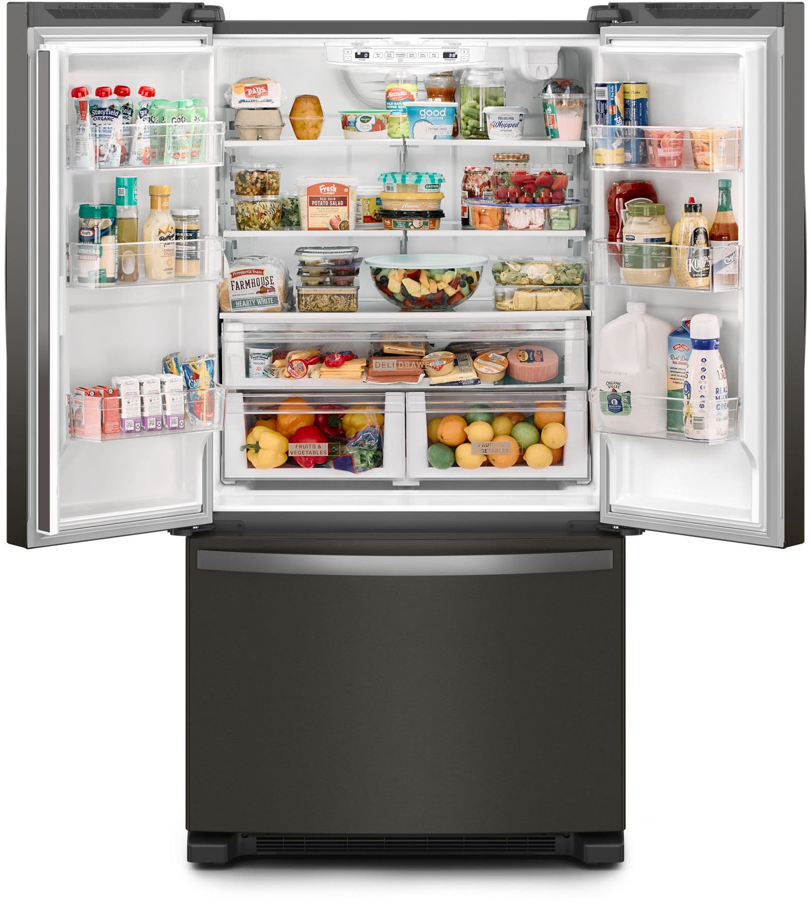 Whirlpool WRFF3236RV Fingerprint-Resistant Black Stainless Steel