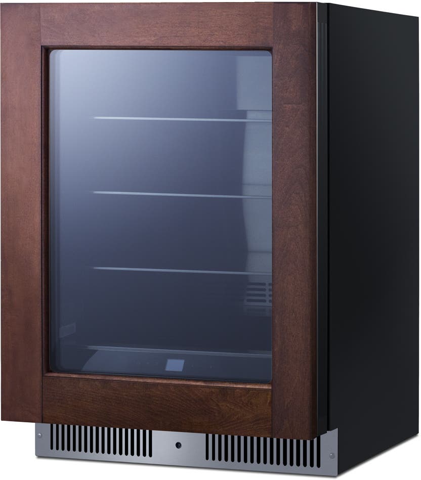 Summit CL24BV1PNRLHD Panel Ready Glass Door, Left Hinge