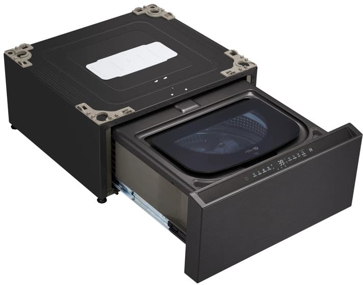LG WD405CB Brushed Black Steel