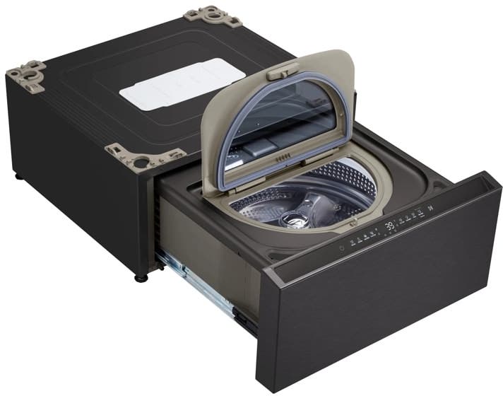 LG WD405CB Brushed Black Steel