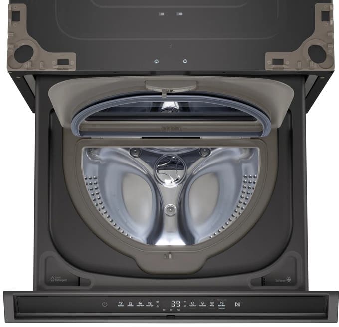LG WD405CB Brushed Black Steel