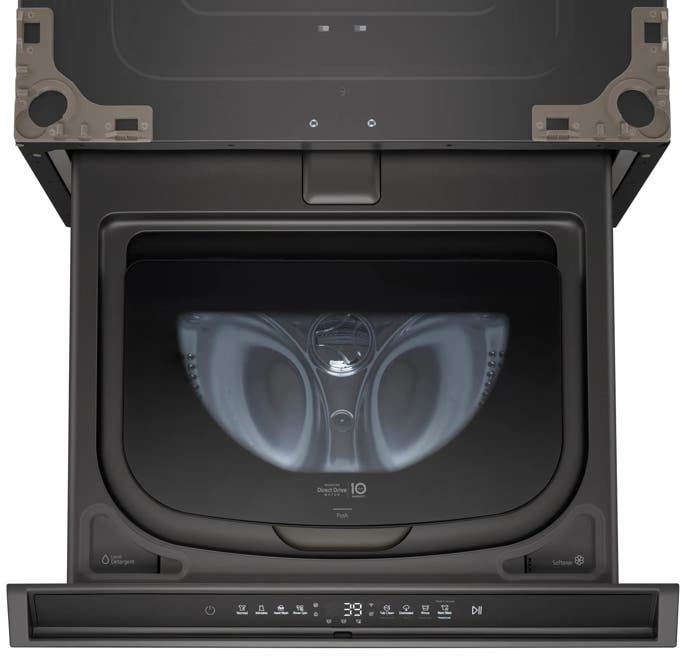 LG WD405CB Brushed Black Steel