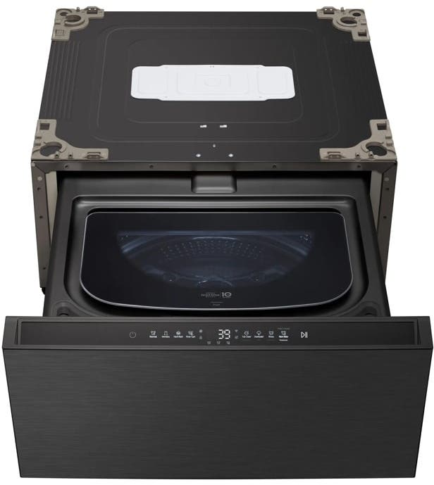 LG WD405CB Brushed Black Steel
