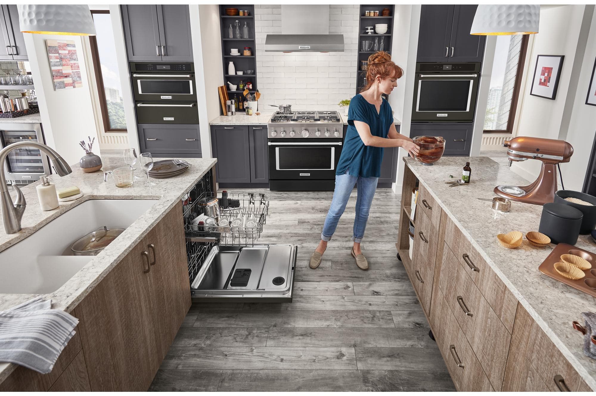 KitchenAid KDFM404KBS Black Stainless Steel