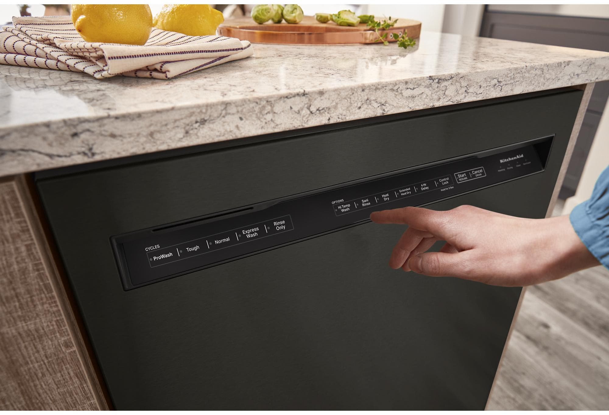 KitchenAid KDFM404KBS Black Stainless Steel