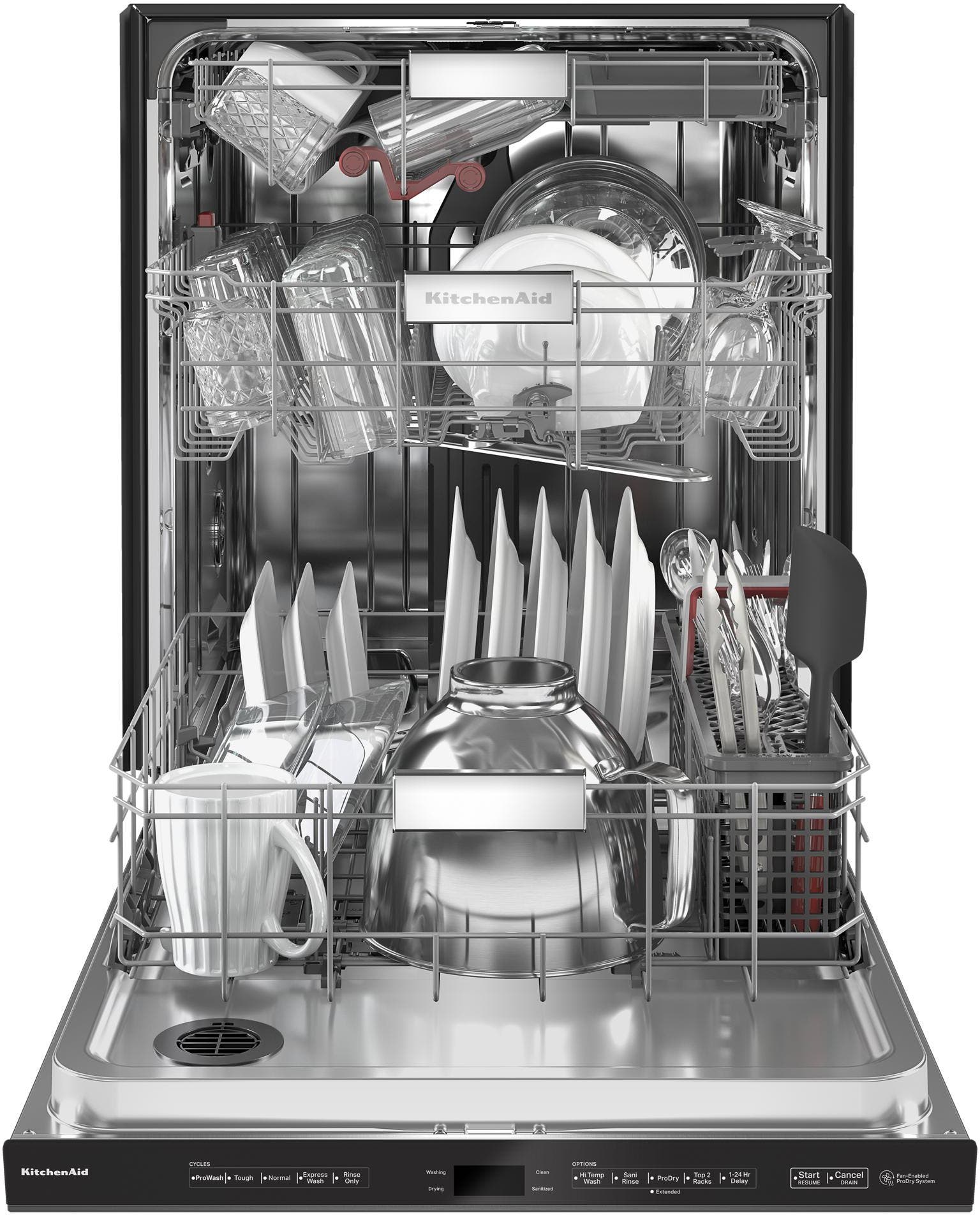 KitchenAid KDPM604KBS Black Stainless Steel with Printshield Finish