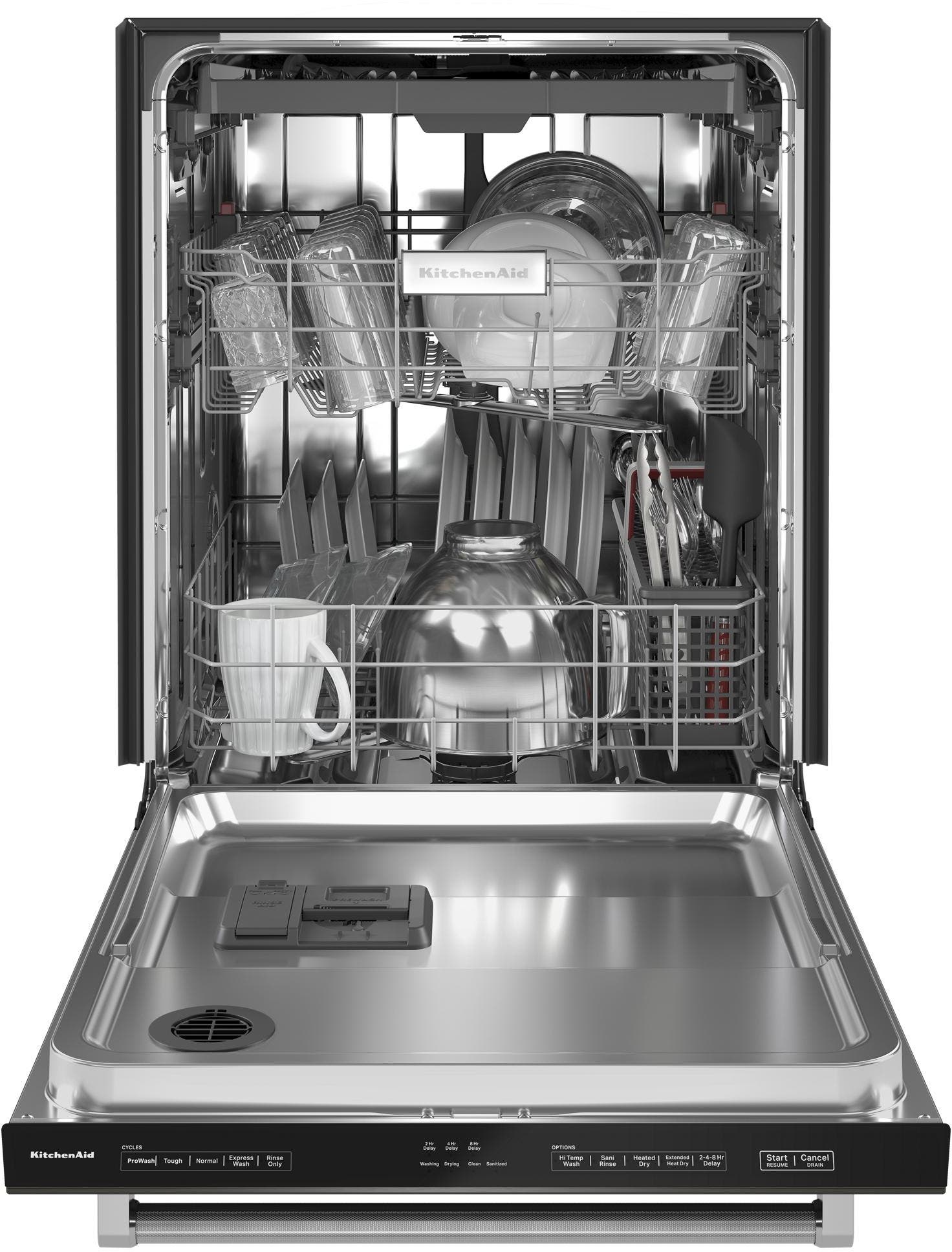 KitchenAid KDTE204KBS Black Stainless Steel