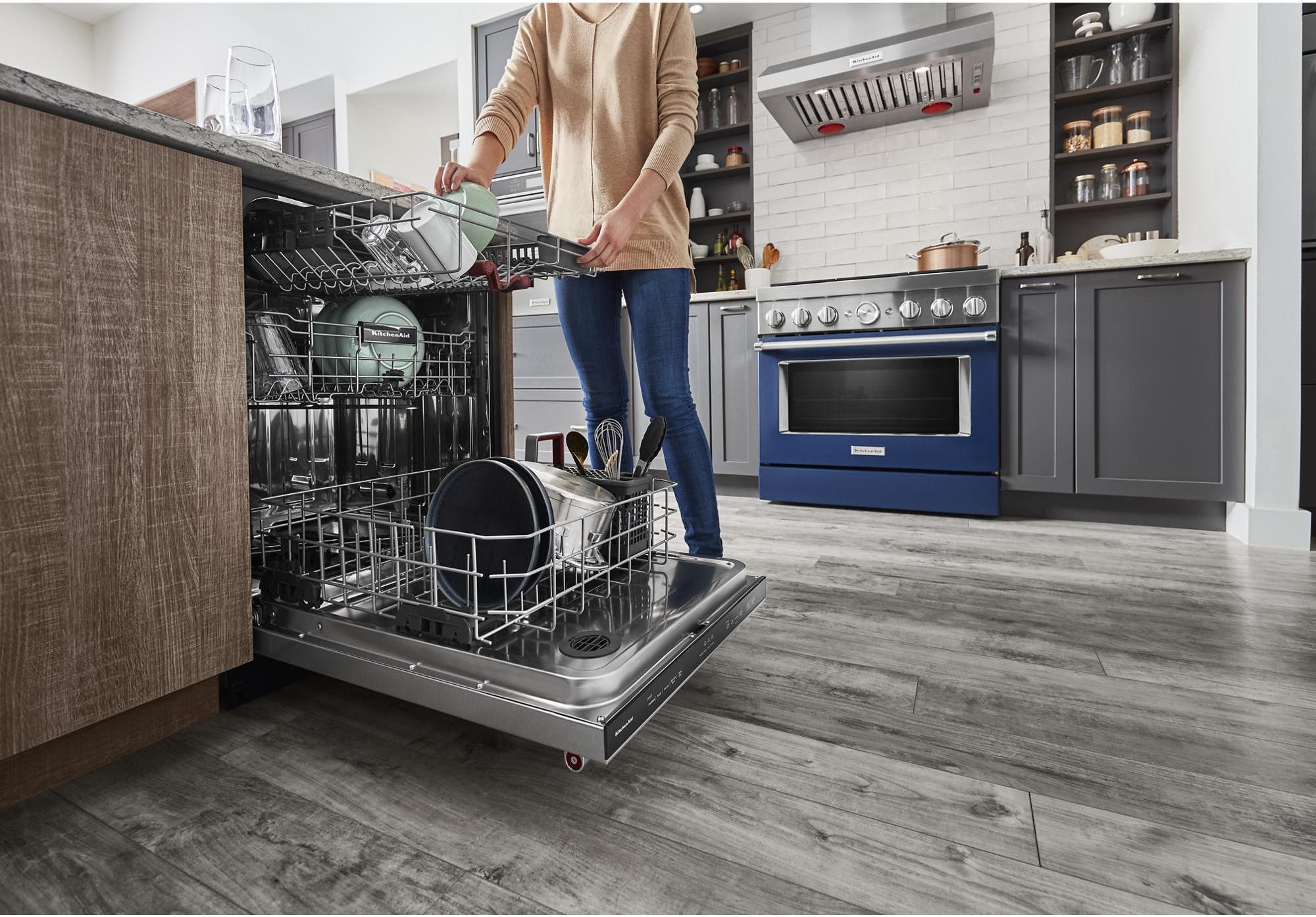 KitchenAid KDTM404KBS Black Stainless Steel with Printshield Finish