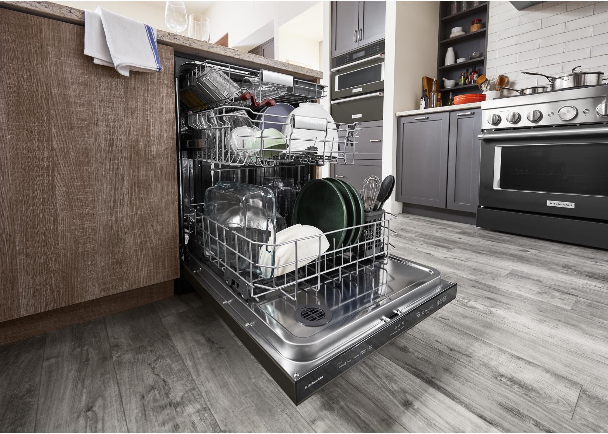 KitchenAid KDTM404KBS Black Stainless Steel with Printshield Finish