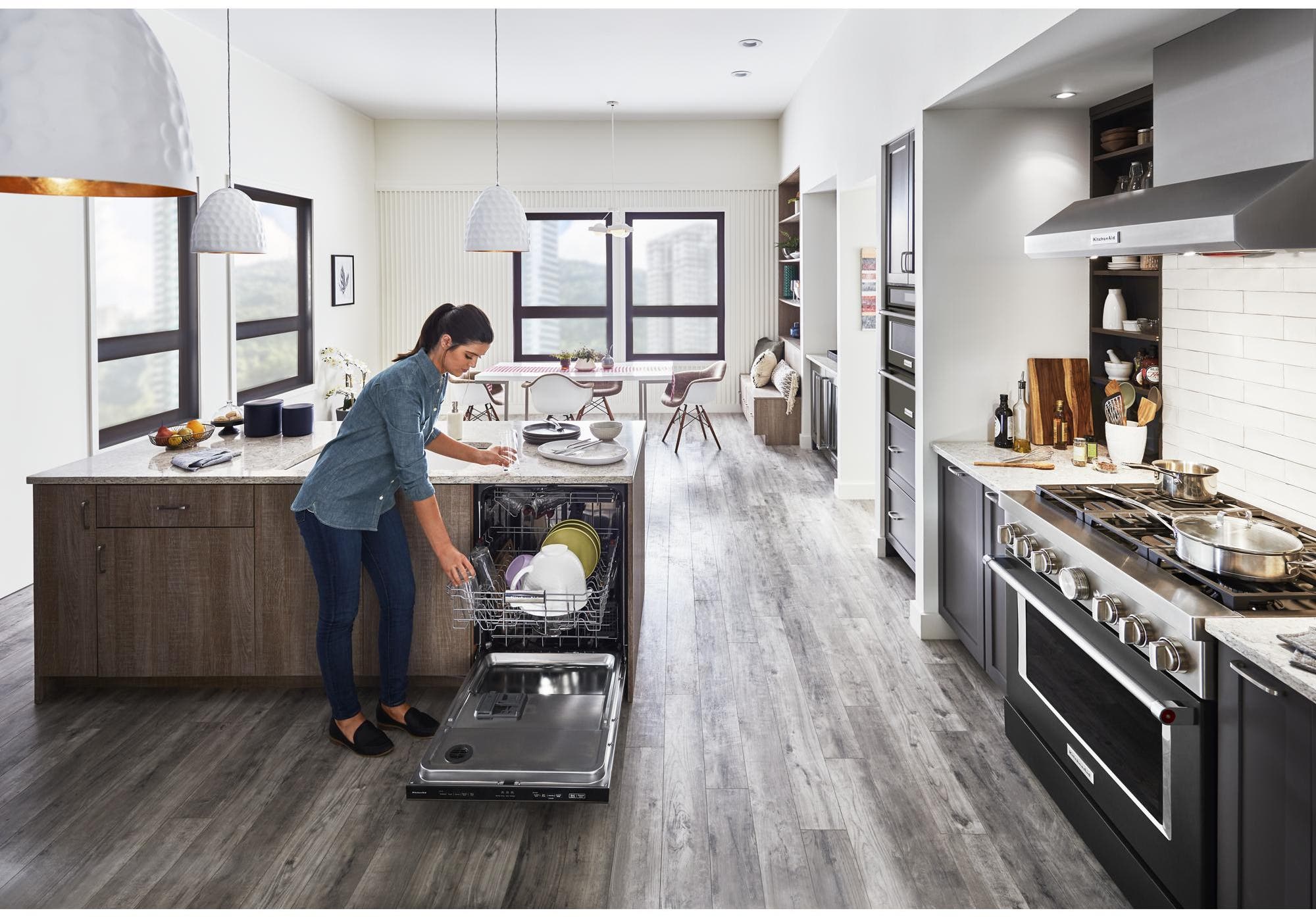 KitchenAid KDTM404KBS Black Stainless Steel with Printshield Finish