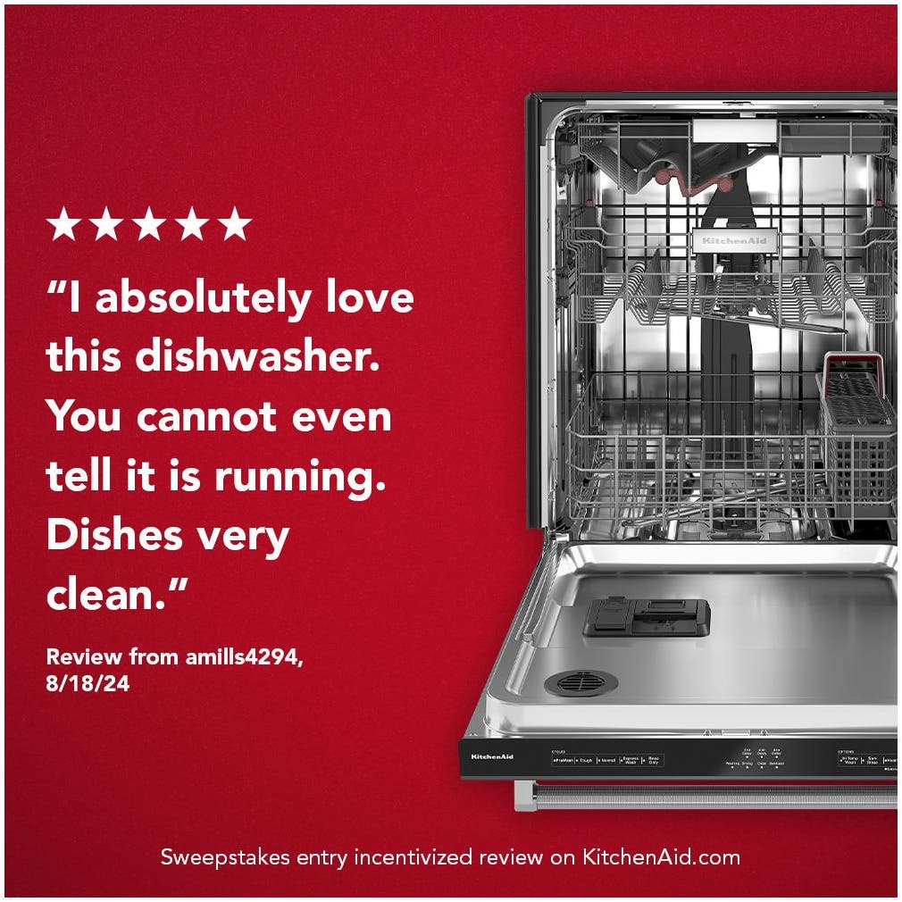 KitchenAid KDTM604KBS Black Stainless Steel with Printshield Finish