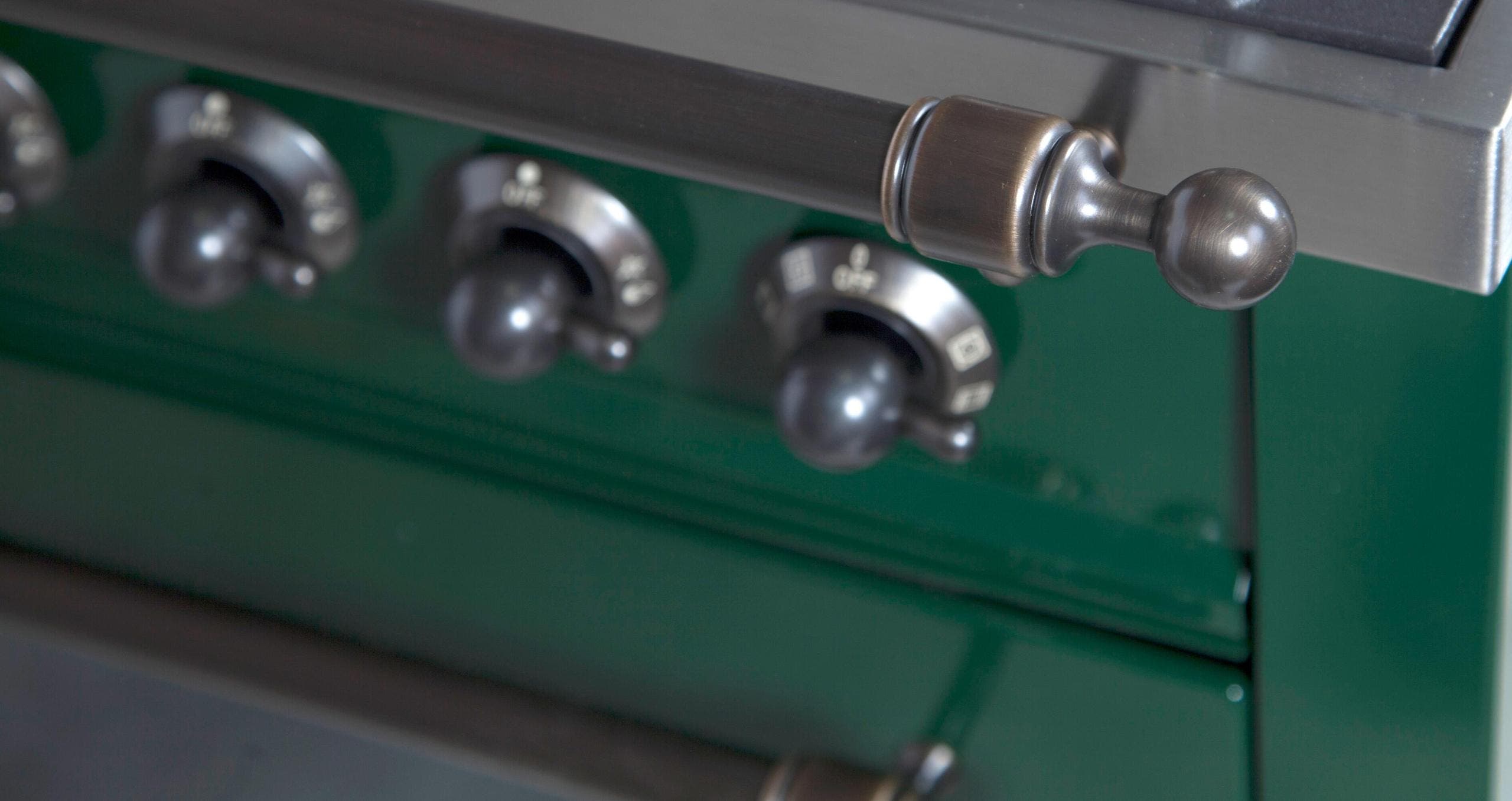 Ilve UPN76DVGGVSYLP Liquid Propane In Emerald Green W/ Bronze Trim
