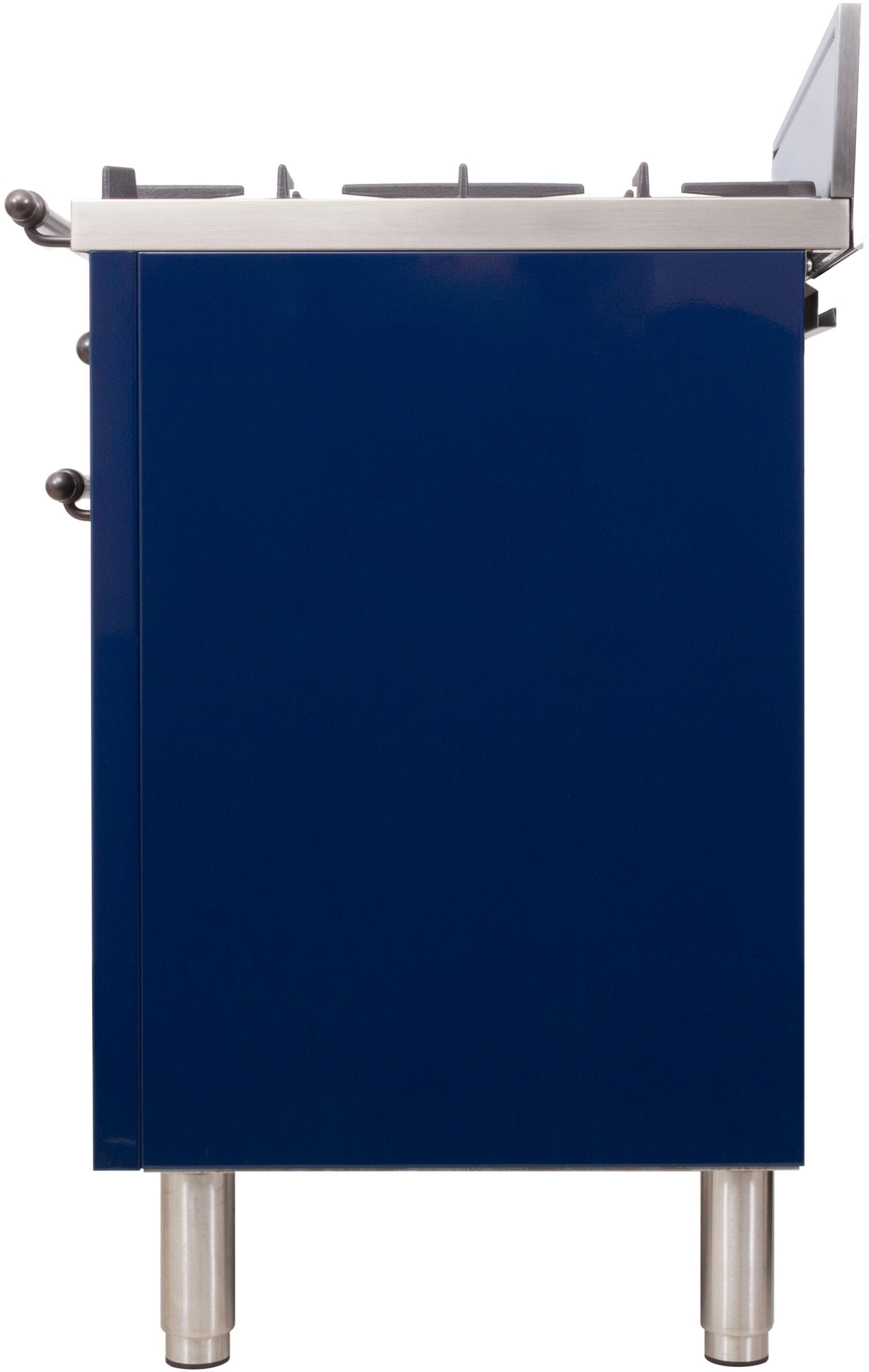 Ilve UPN76DVGGBLYLP Liquid Propane In Midnight Blue W/ Bronze Trim