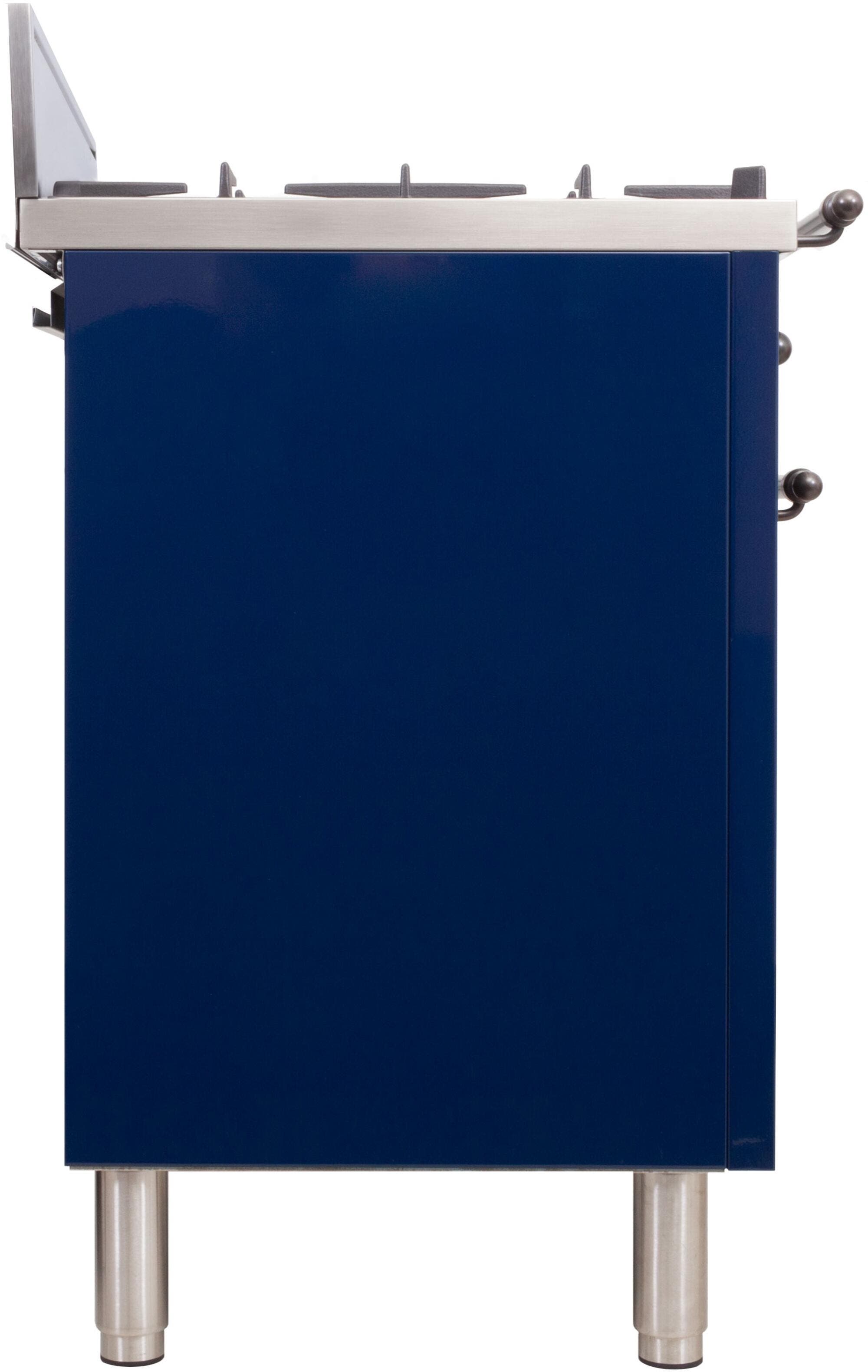 Ilve UPN76DVGGBLYLP Liquid Propane In Midnight Blue W/ Bronze Trim